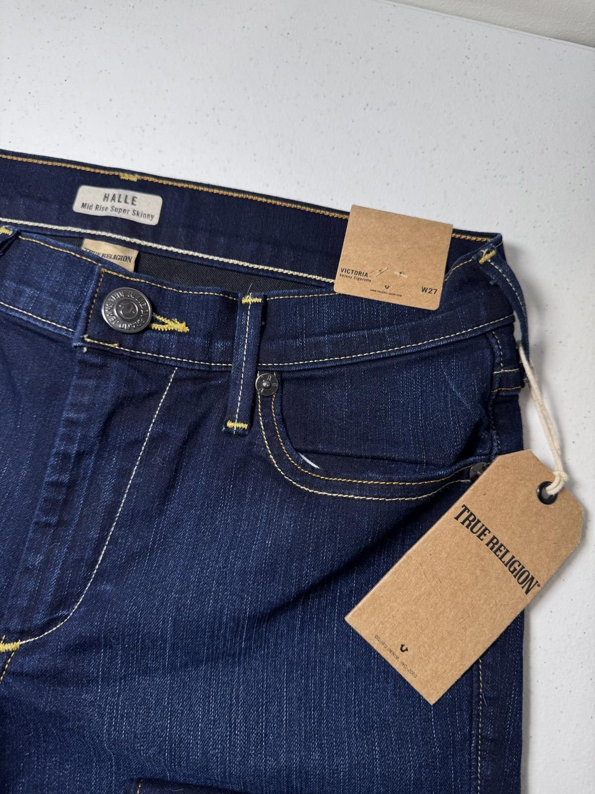 True Religion True Religion Women's Blue Jeans - New with Tags, size 27 Size 27" / US 4 / IT 40 - 2 Thumbnail