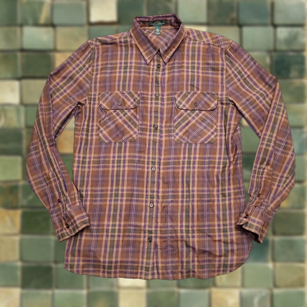 Ralph Lauren Lauren Ralph Lauren Shirt Womens Large Plaid Flannel Cabincore Top Size L / US 10 / IT 46 - 1 Thumbnail