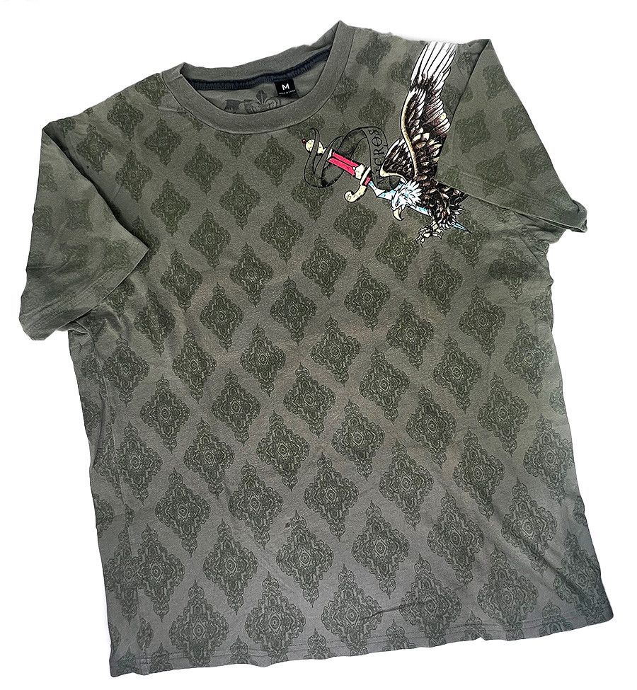 Other Micros Olive Short Sleeve Eagle T-Shirt Size US M / EU 48-50 / 2 - 2 Thumbnail