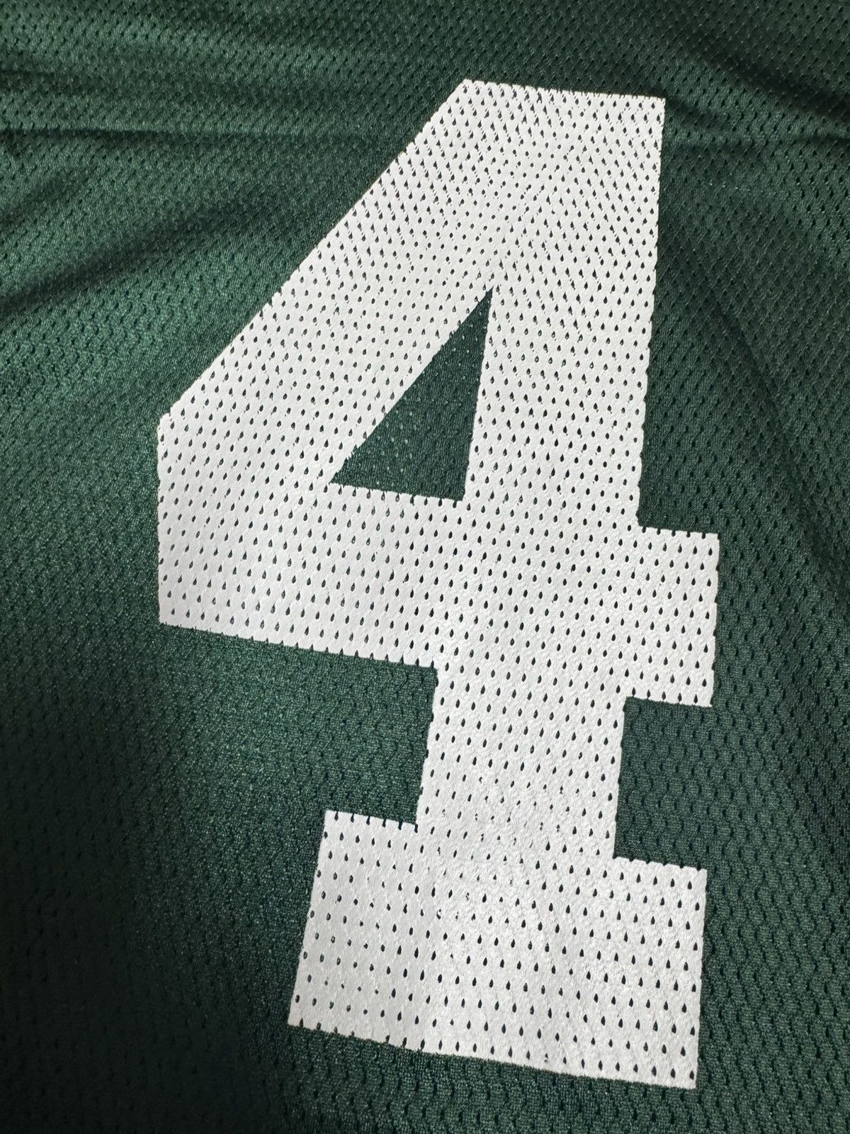 Reebok Brett Favre #4 Green Bay Packers NFL Equipment Home Jersey Size US L / EU 52-54 / 3 - 3 Thumbnail