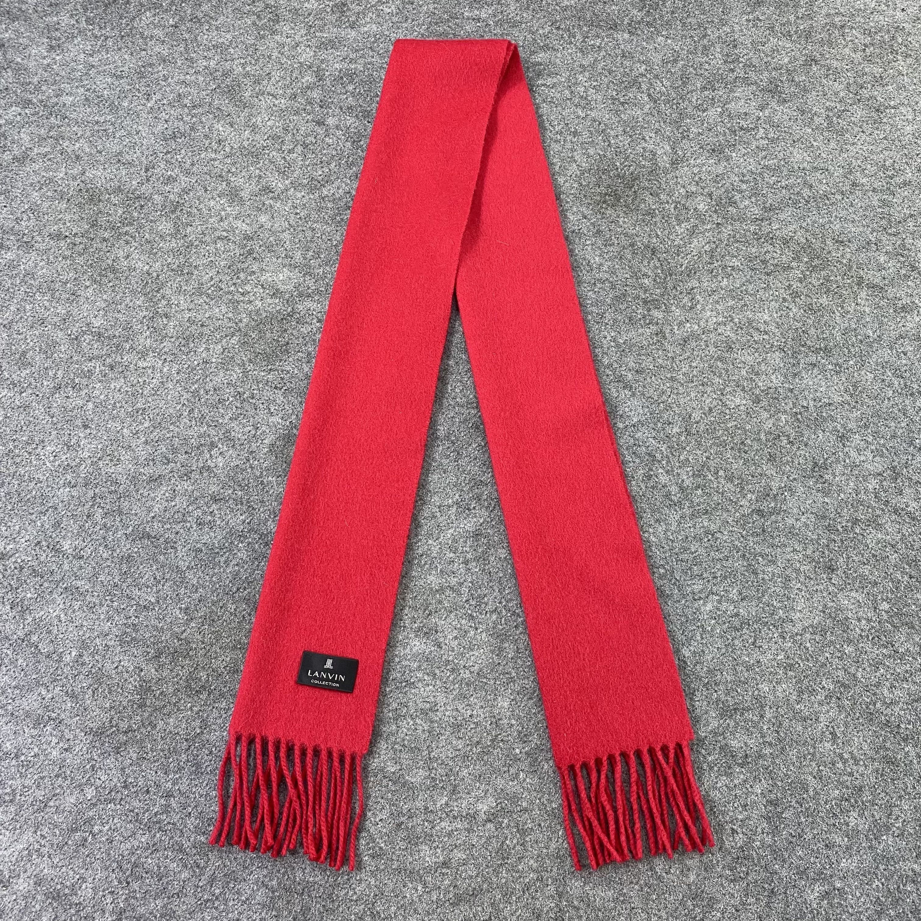 Lanvin Lanvin Cashmere Muffler / Scarf / Neckwear -T1526 Size ONE SIZE - 4 Thumbnail