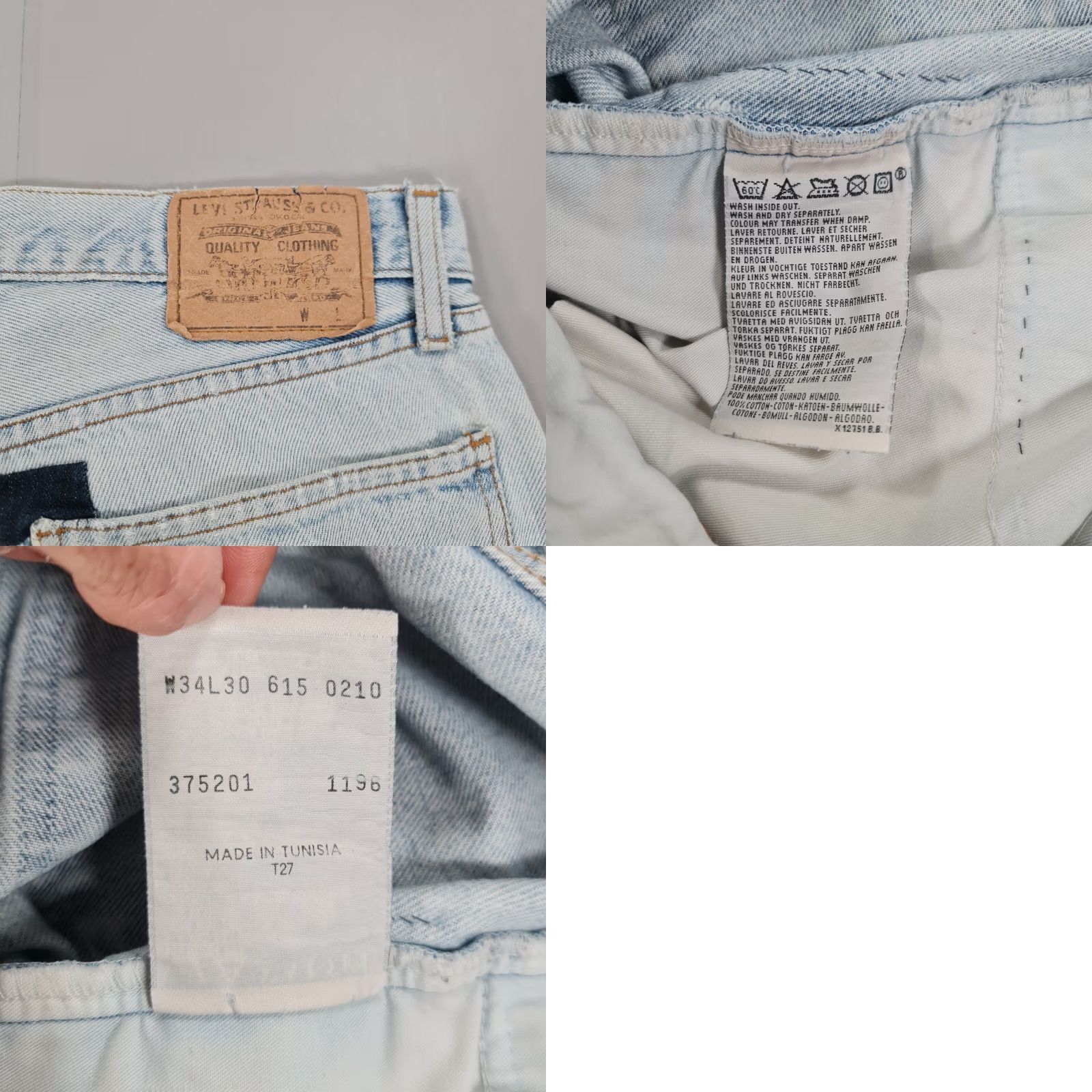 Levi's VINTAGE Levi's 615 02 Jeans Blue Regular Straight 90s Mens W32 L30 Orange Tab Distressed Pockets Retro Outdoor Classic Denim Cotton Size US 32 / EU 48 - 9 Thumbnail