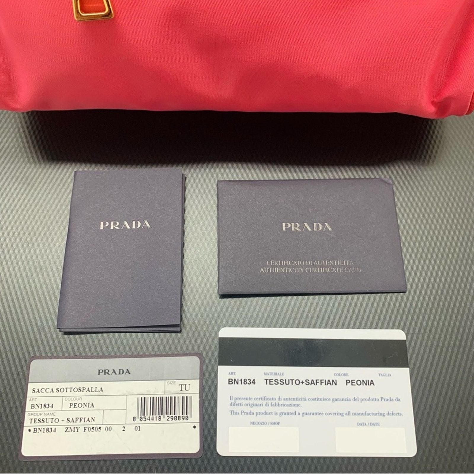 Prada PRADA BN1834 Tessuto Saffiano Nylon Shoulder Bag Peonia Pink Size ONE SIZE - 11 Thumbnail