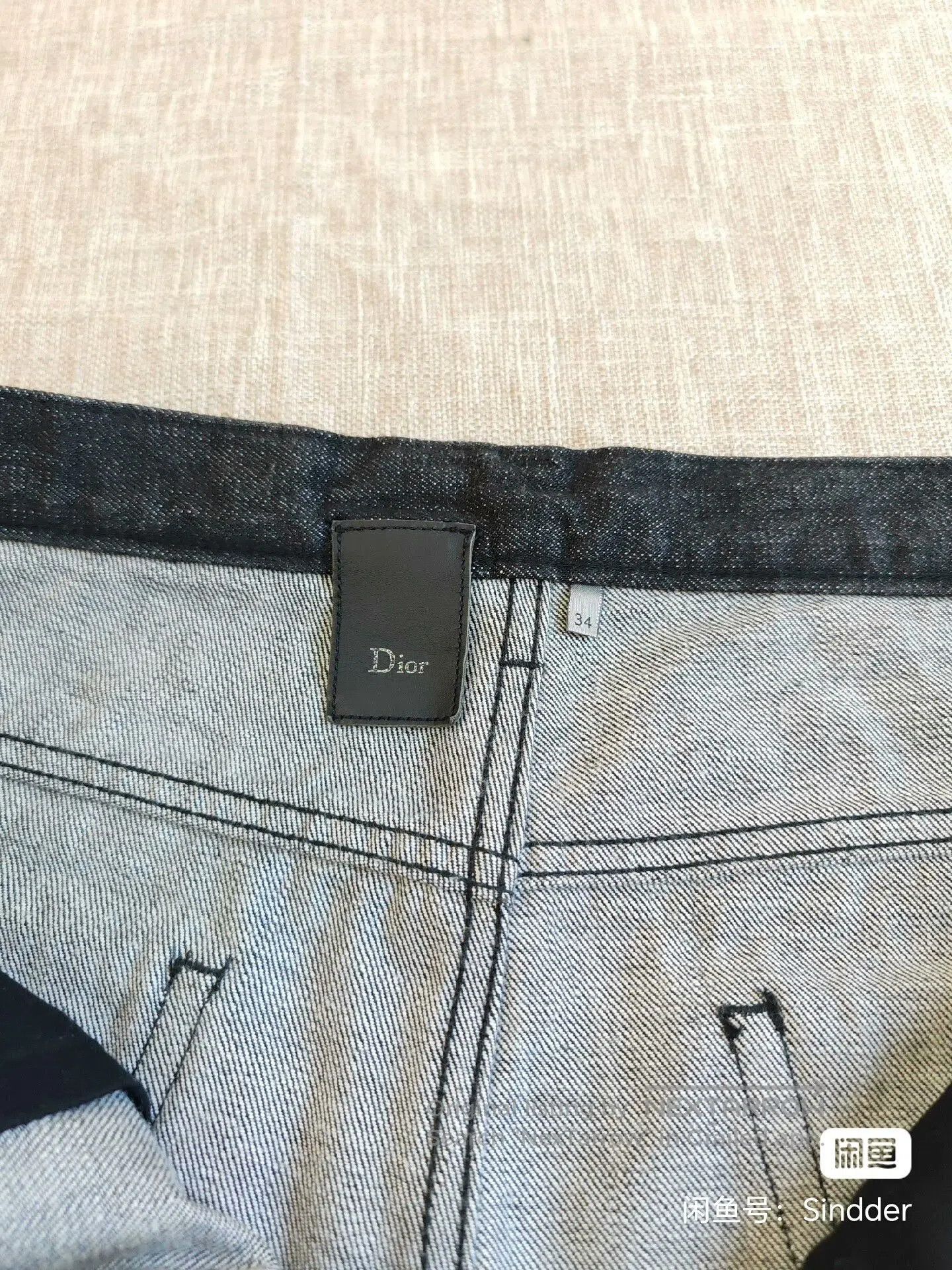 Dior Dior Homme Men's Raw Denim Jeans. Size US 34 / EU 50 - 3 Thumbnail