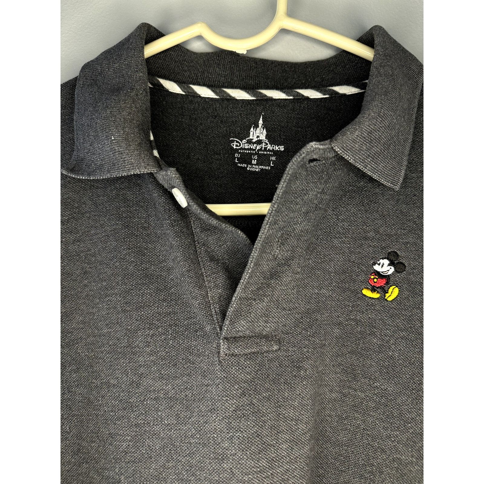 Disney Disney Parks Authentic Mickey Mouse Golf Polo Shirt Gray M Size US M / EU 48-50 / 2 - 2 Thumbnail