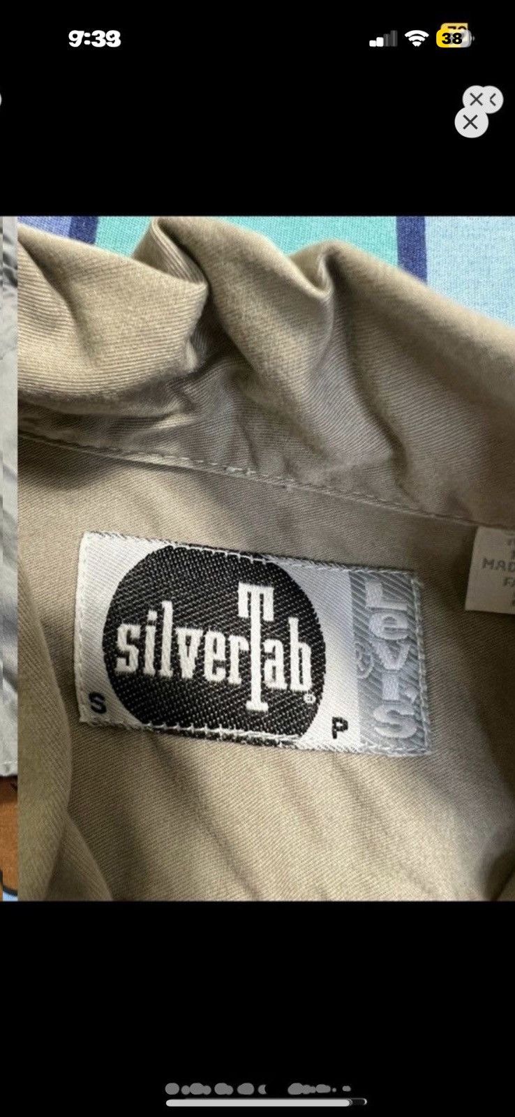 Levi's ***FINAL DROP***RARE 90s LEVIS SILVER TAB BUTTON UP S Size US S / EU 44-46 / 1 - 5 Thumbnail