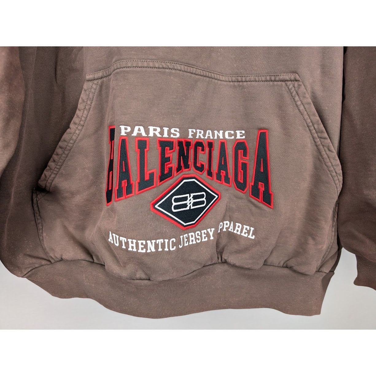 Balenciaga o1rshd1 Oversize Hoodie in Brown Size US M / EU 48-50 / 2 - 7 Thumbnail