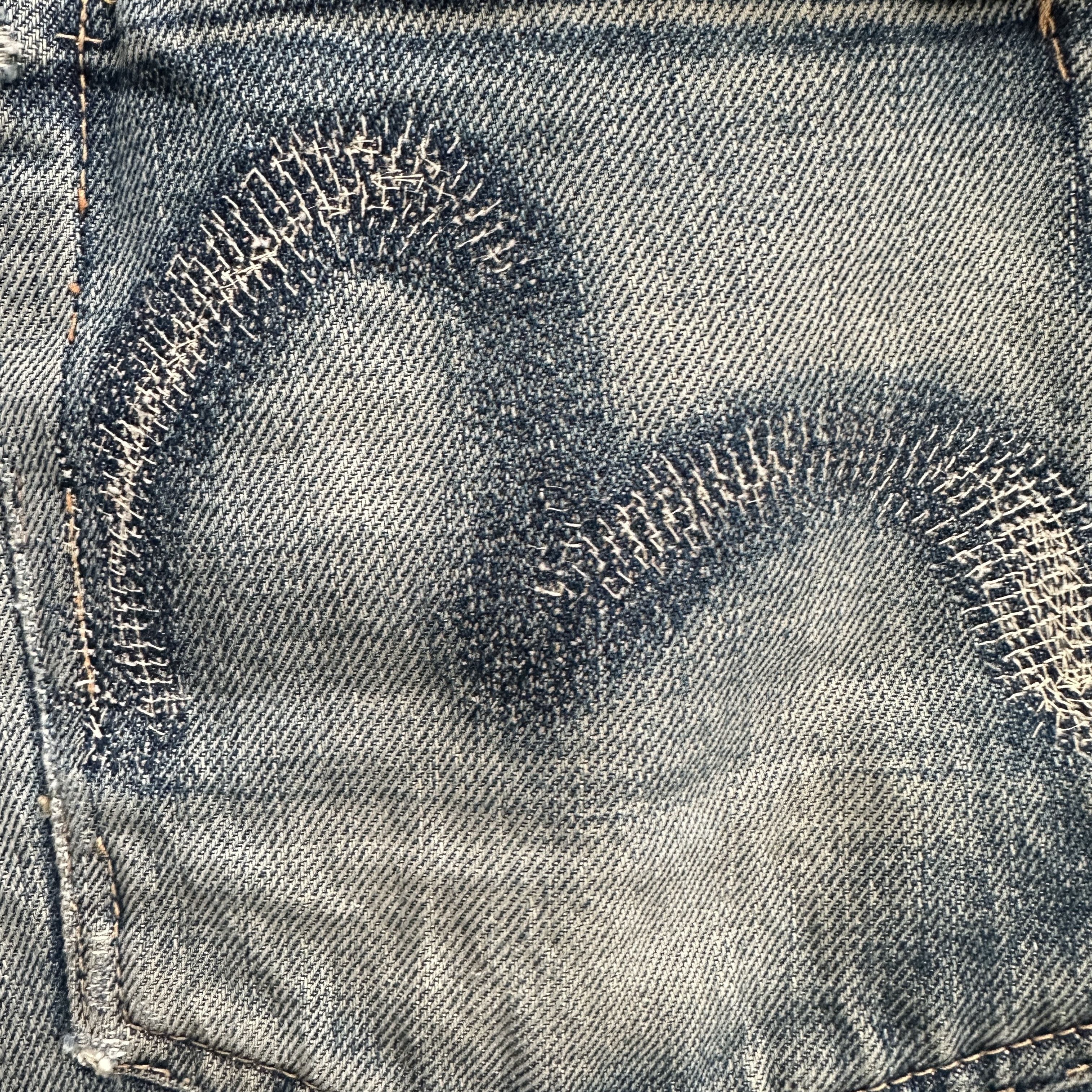 Evisu Buckle Back Thrashed No 2 2000s Selvedge seagulls back cinch Size US 34 / EU 50 - 24 Thumbnail
