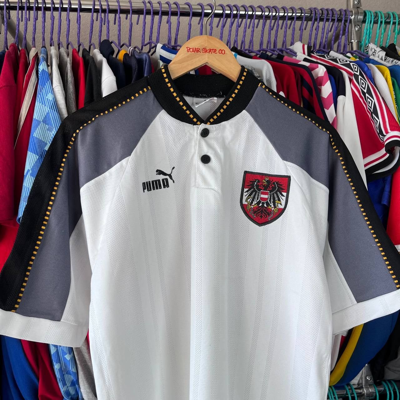 Puma Vintage Austria 1997/1998 Football Soccer Jersey Size US S / EU 44-46 / 1 - 1 Thumbnail