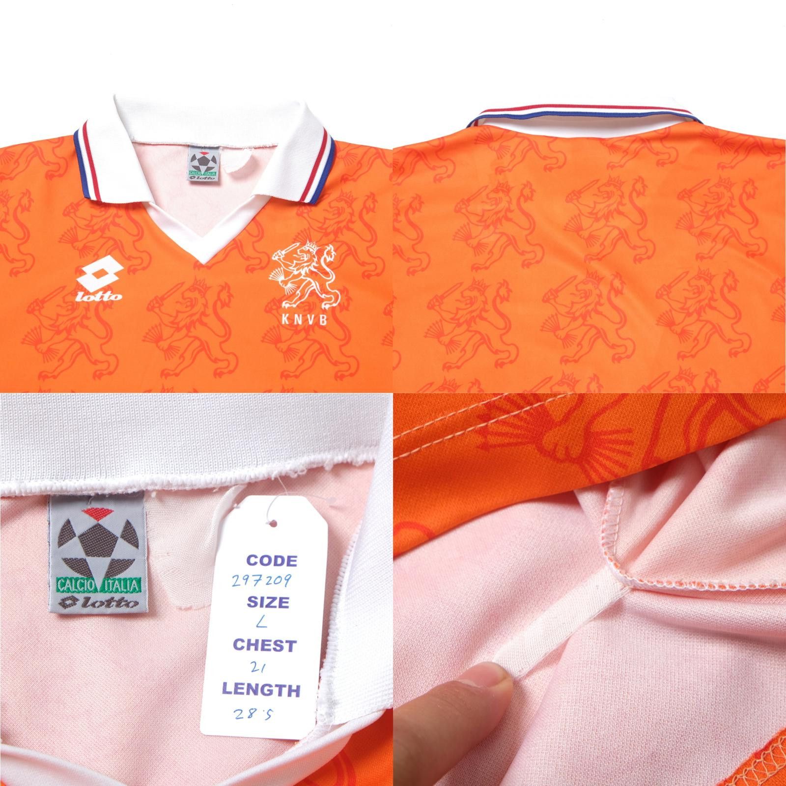 Lotto Sport 1994/95 Netherlands Home Shirt Lotto (L) Size US L / EU 52-54 / 3 - 3 Thumbnail