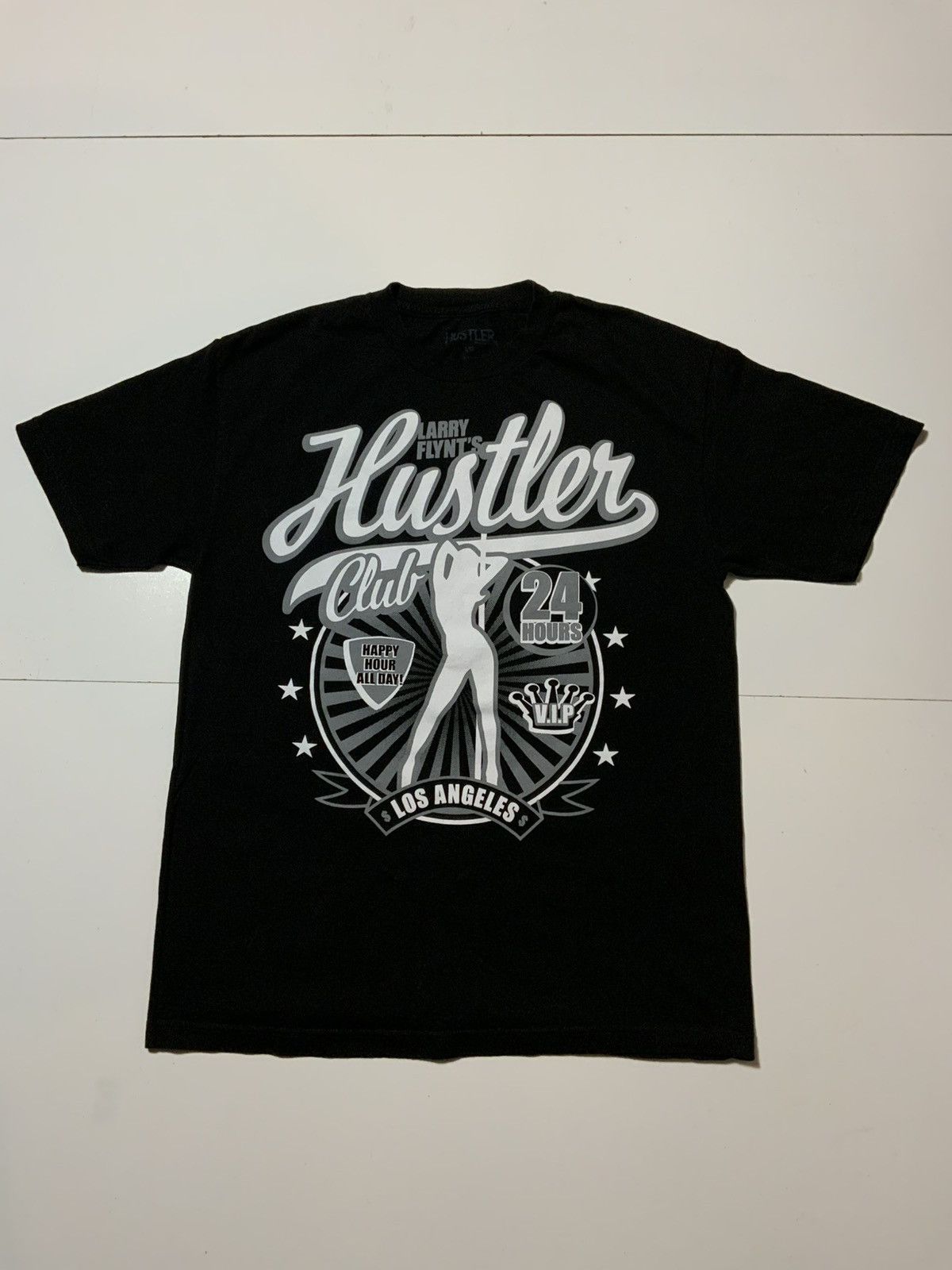 Other Larry Flynt’s Hustler Club LA Stripper Pole Y2K T-Shirt Size US L / EU 52-54 / 3 - 1 Thumbnail