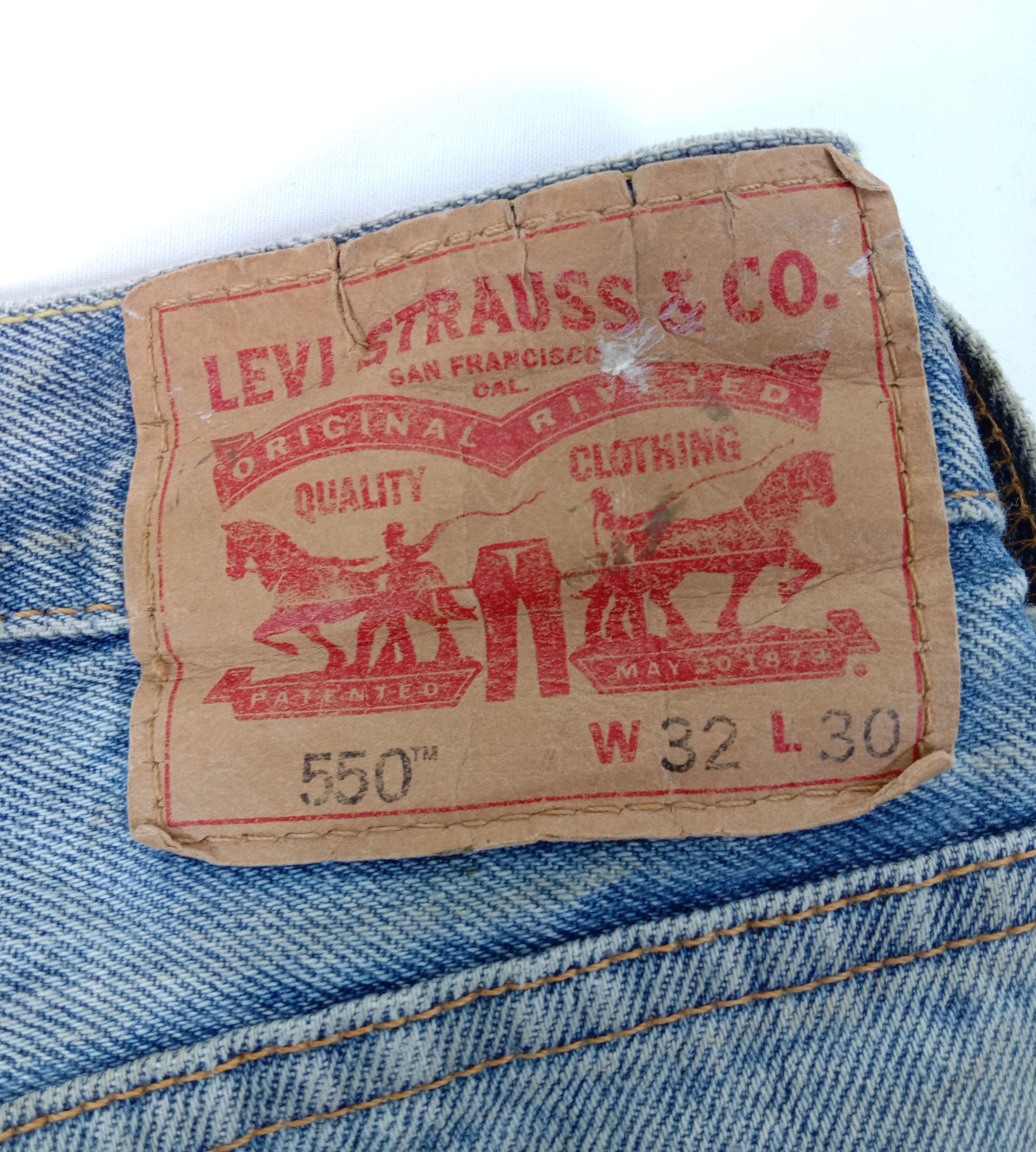 Levi's Vintage Levi's 550 Jeans Dirty Wash Distressed Denim Size US 32 / EU 48 - 15 Thumbnail