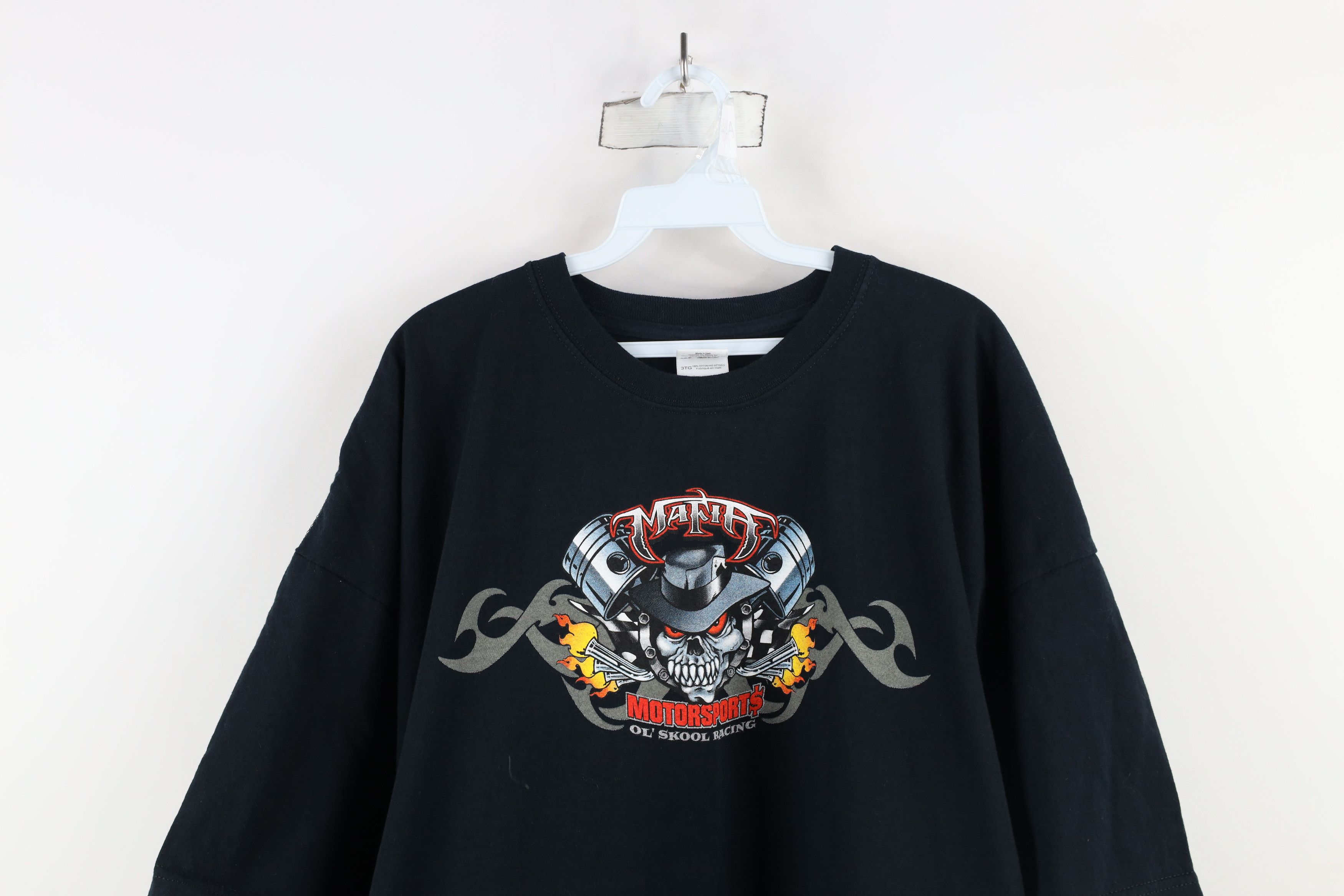 Vintage Vintage Y2K Streetwear Motorsports Ol Skool Racing T-Shirt Size US XXL / EU 58 / 5 - 2 Thumbnail