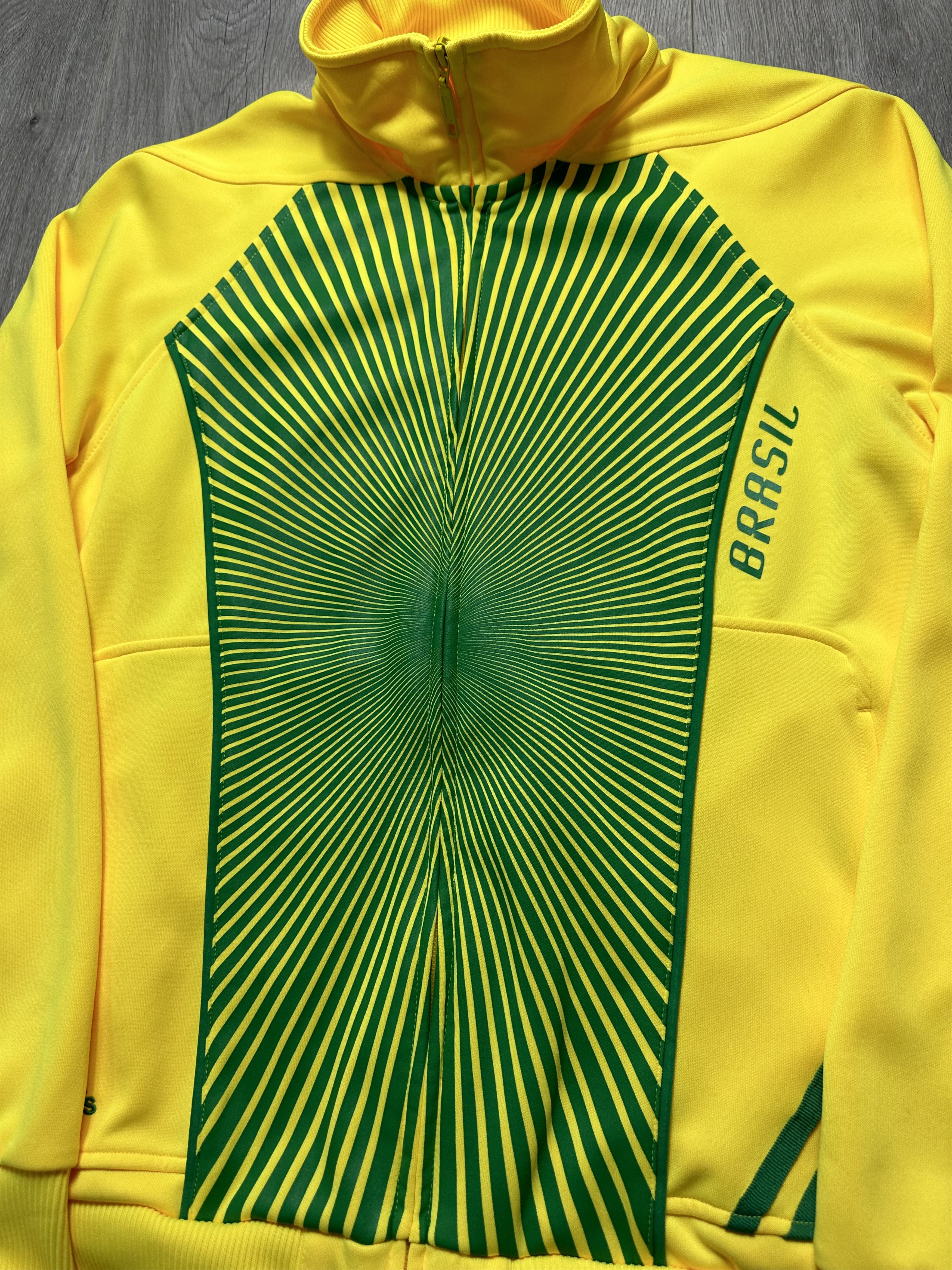 Adidas Adidas Brazil National Team 2010 World Cup Warm Up Jacket Size US L / EU 52-54 / 3 - 4 Thumbnail