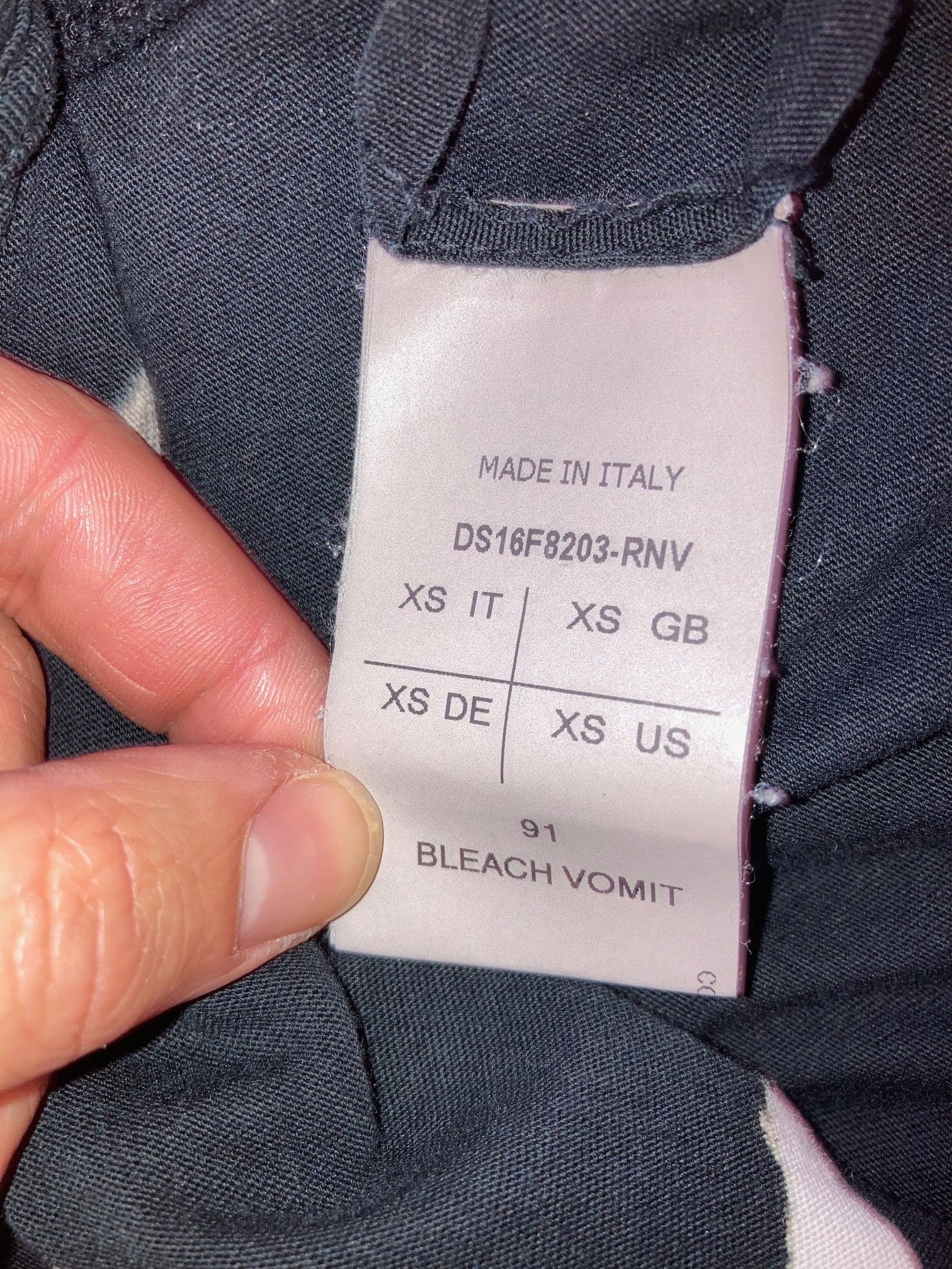 Rick Owens AW16 MASTADON BLEACH VOMIT TOP Size US XS / EU 42 / 0 - 4 Thumbnail