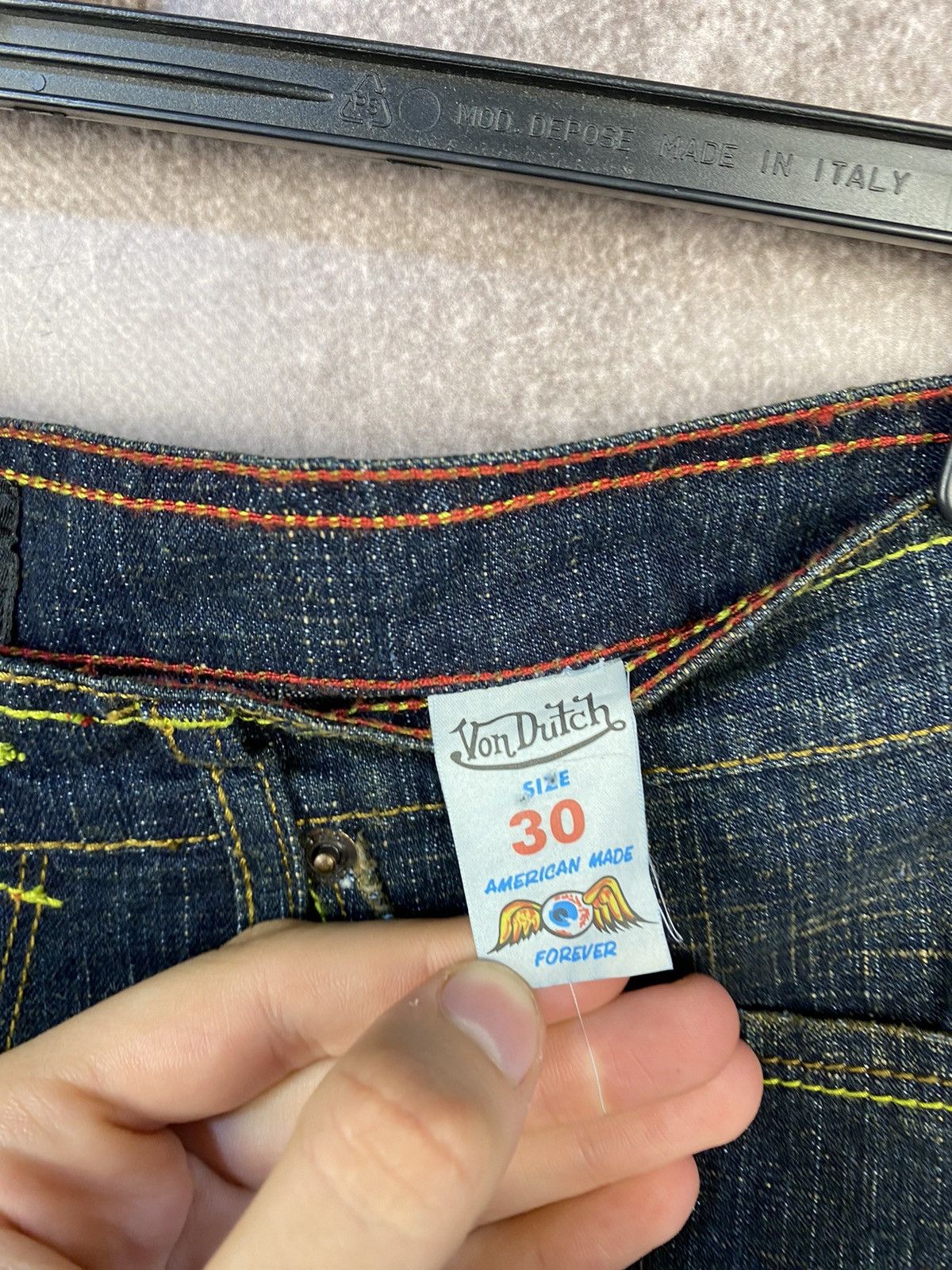 Von Dutch Vintage Y2K Von Dutch Distressed Denim Jean Shorts Size 30 Size US 30 / EU 46 - 8 Thumbnail