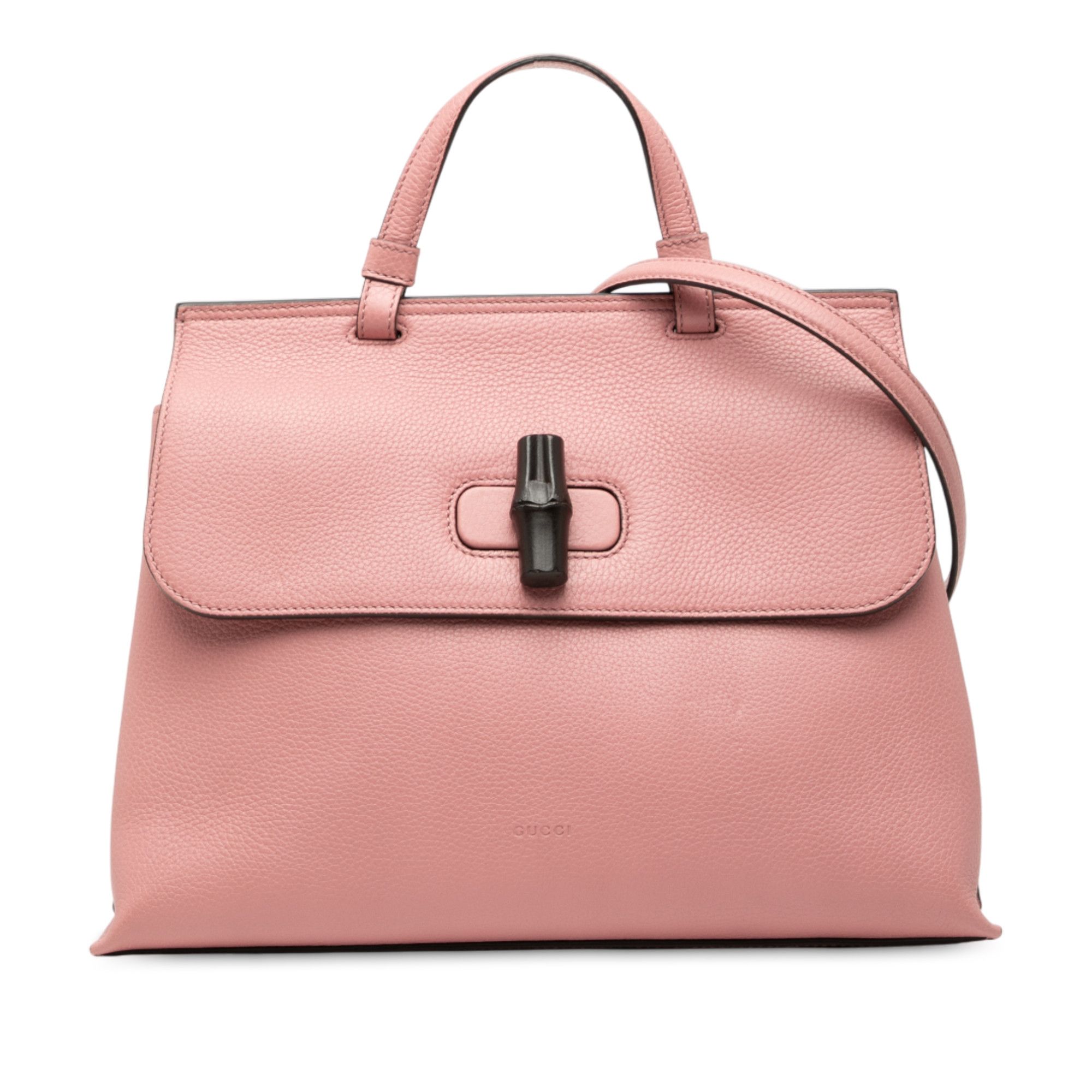 Gucci Gucci Medium Leather Bamboo Daily Satchel Size ONE SIZE - 1 Thumbnail