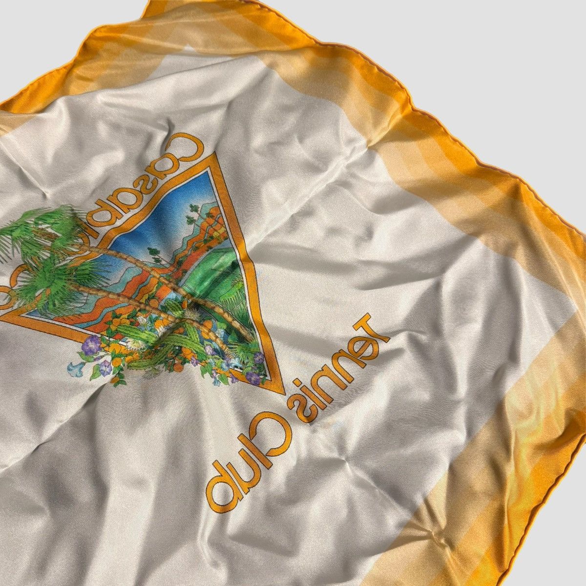 Casablanca Casablanca Silk Twill Palm Springs Scarf Orange Size ONE SIZE - 4 Thumbnail