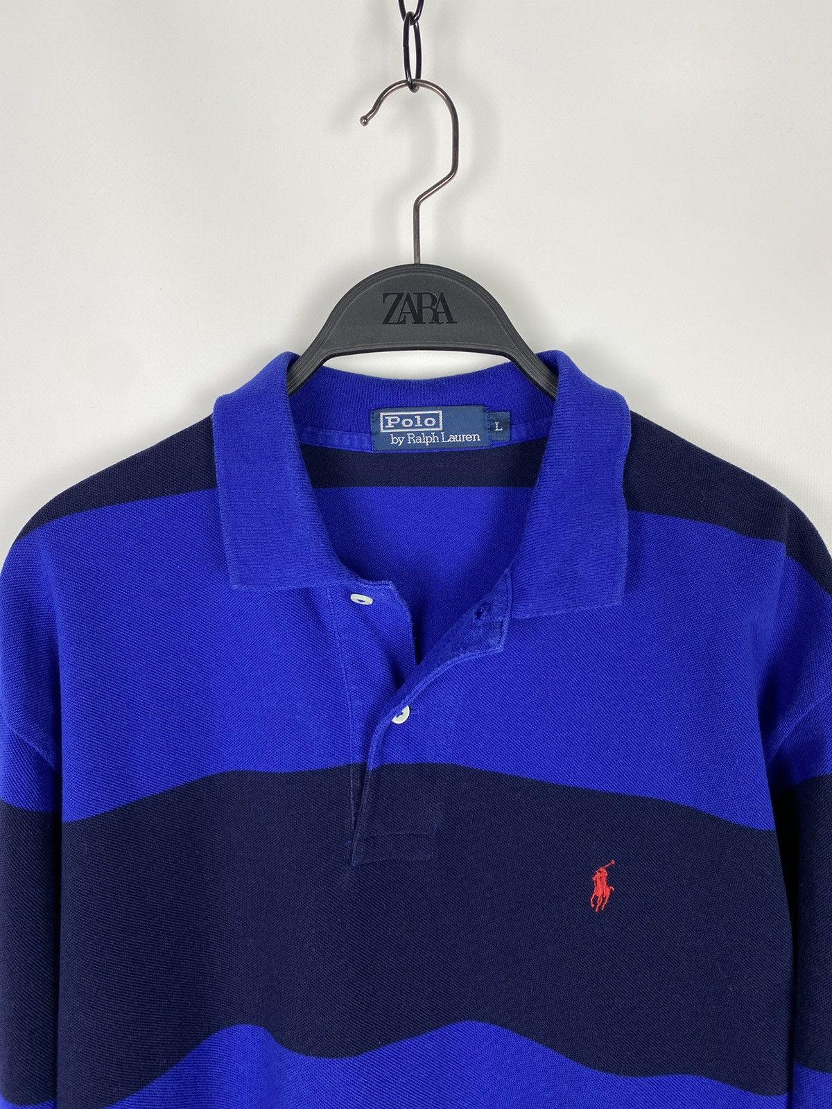 Vintage 1990’s Vintage Polo by Ralph Lauren Stripped Rugby Shirt Size US L / EU 52-54 / 3 - 2 Thumbnail