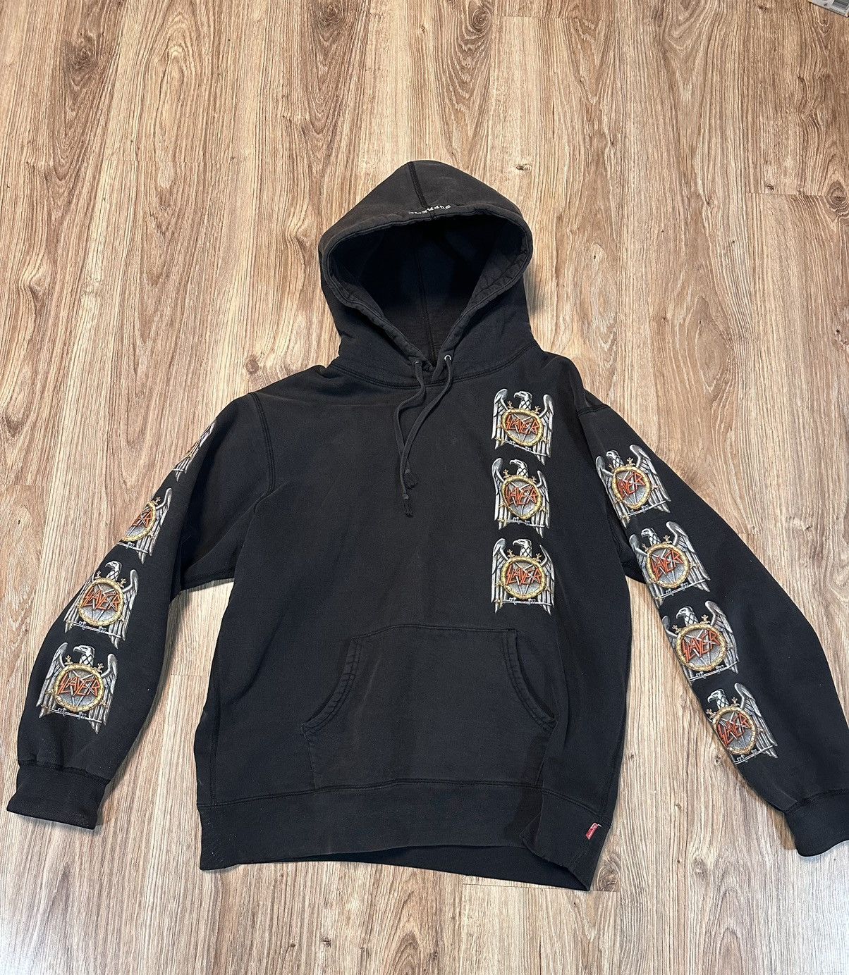 image of Supreme X Slayer Hoodie 2016 in Black, Men's (Size XL)