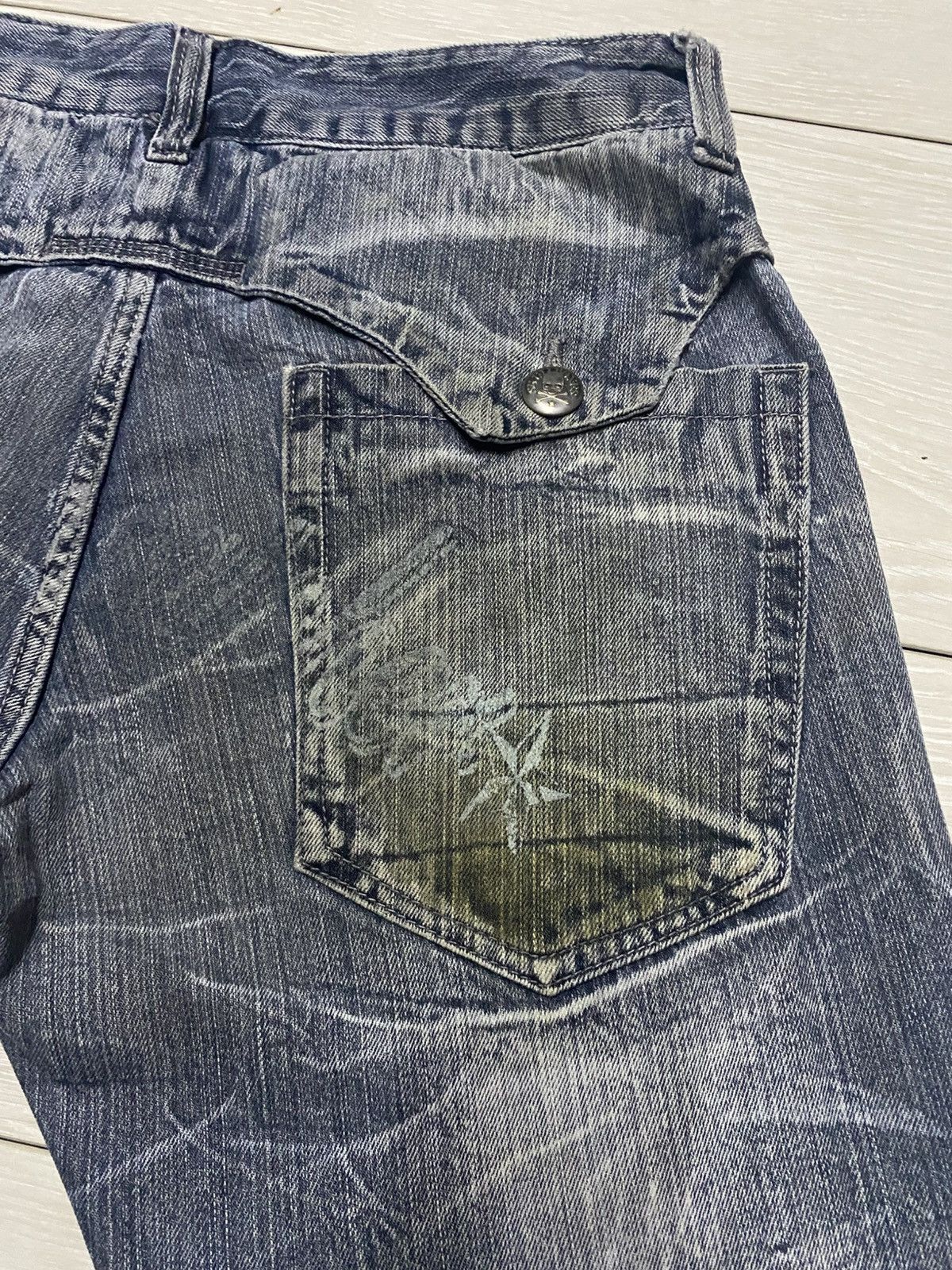 Hysteric Glamour Vintage Japanese Brand Skull Spider Embroidery Loose Size US 32 / EU 48 - 8 Thumbnail