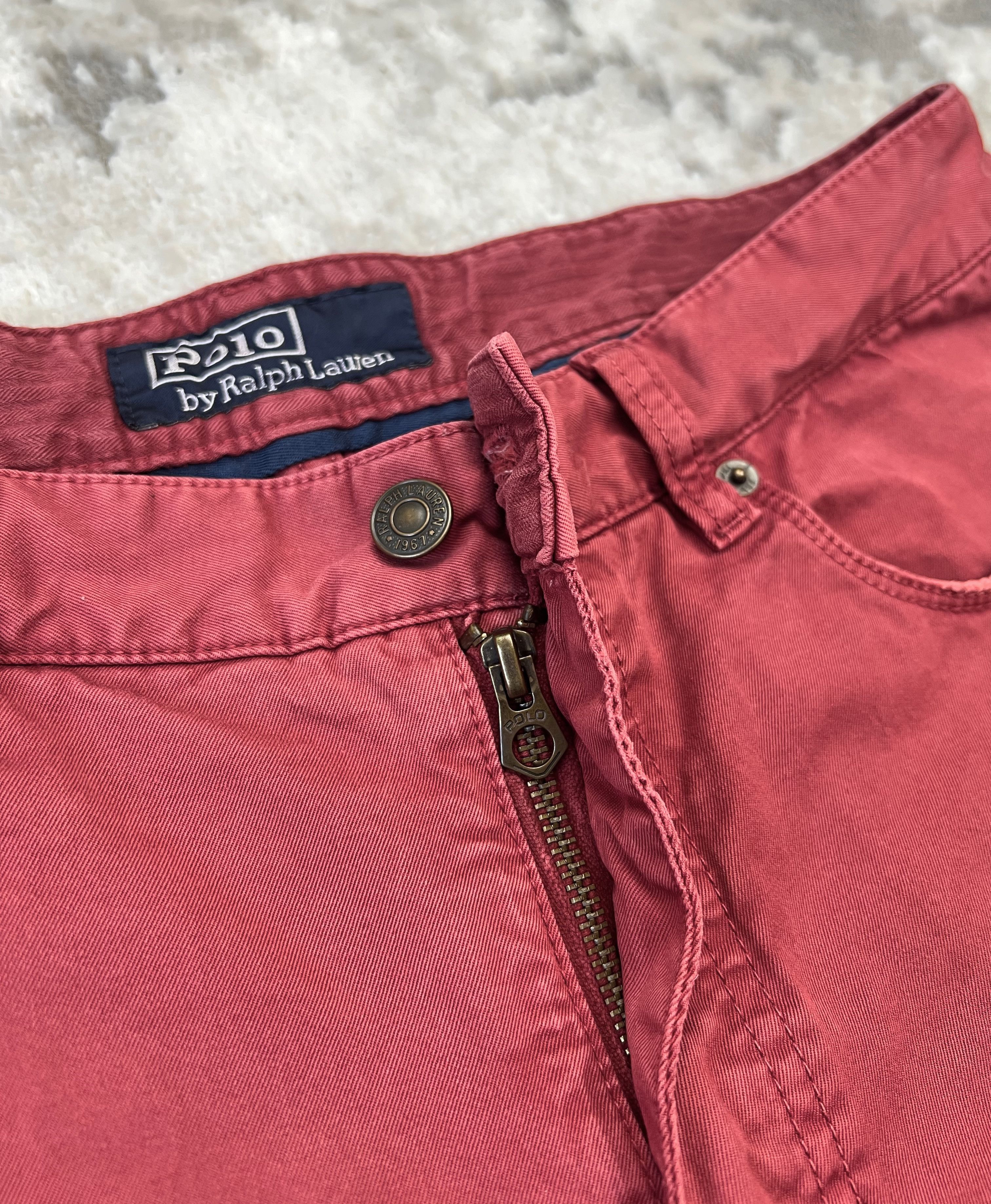 Polo Ralph Lauren × Ralph Lauren Polo Ralph Lauren Straight Burgundy Italian Fabrics Pants 34 Size US 34 / EU 50 - 2 Thumbnail