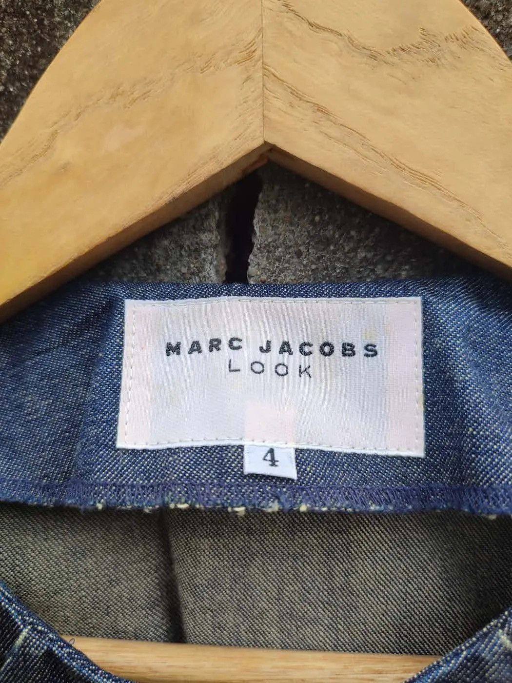 Marc Jacobs × Vintage Marc Jacobs Look Chambray Jacket – Vintage 2000s Japan Size S / US 4 / IT 40 - 5 Thumbnail
