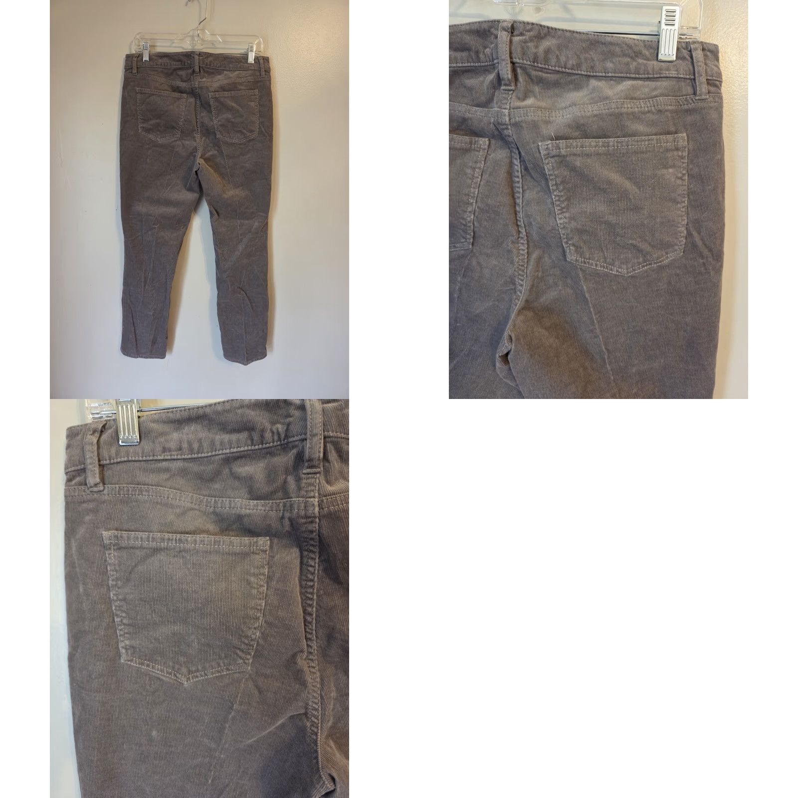 Talbots Talbots Flawless Five Pocket Gray Corduroy Pants Petites Size 10 Straight Womens Size 32" / US 10 / IT 46 - 8 Thumbnail