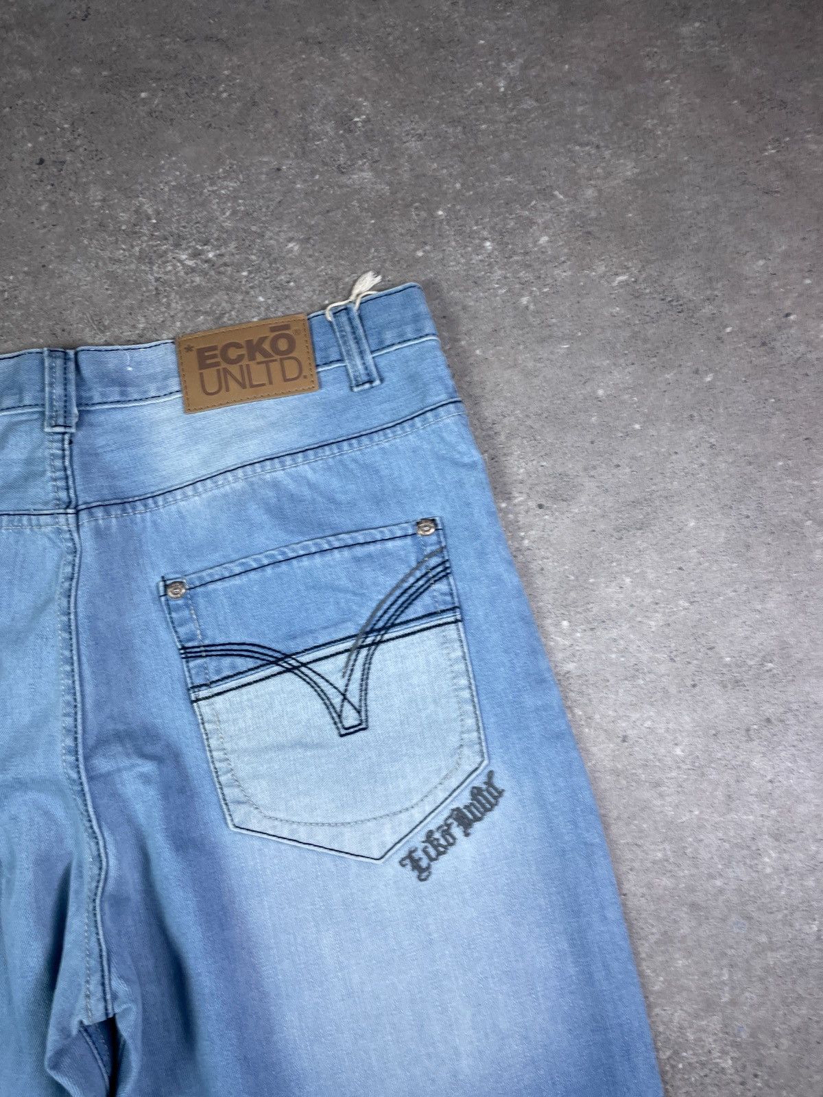 Ecko Unltd. × Vintage Vintage Y2K Ecko Unltd Baggy Hip Hop Denim Pants Size US 40 / EU 56 - 4 Thumbnail