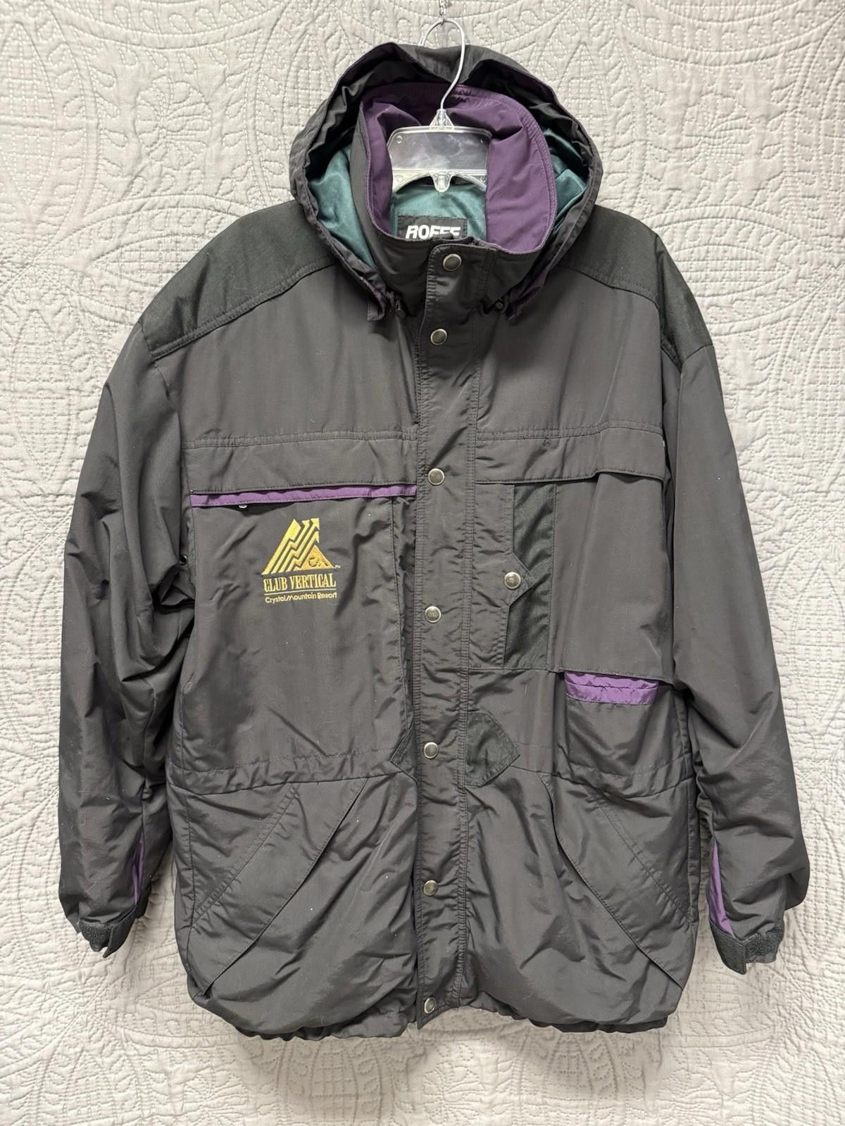 Other Roffe Mens Ski Winter Jacket Coat Size Large Black Size L / US 10 / IT 46 - 1 Thumbnail