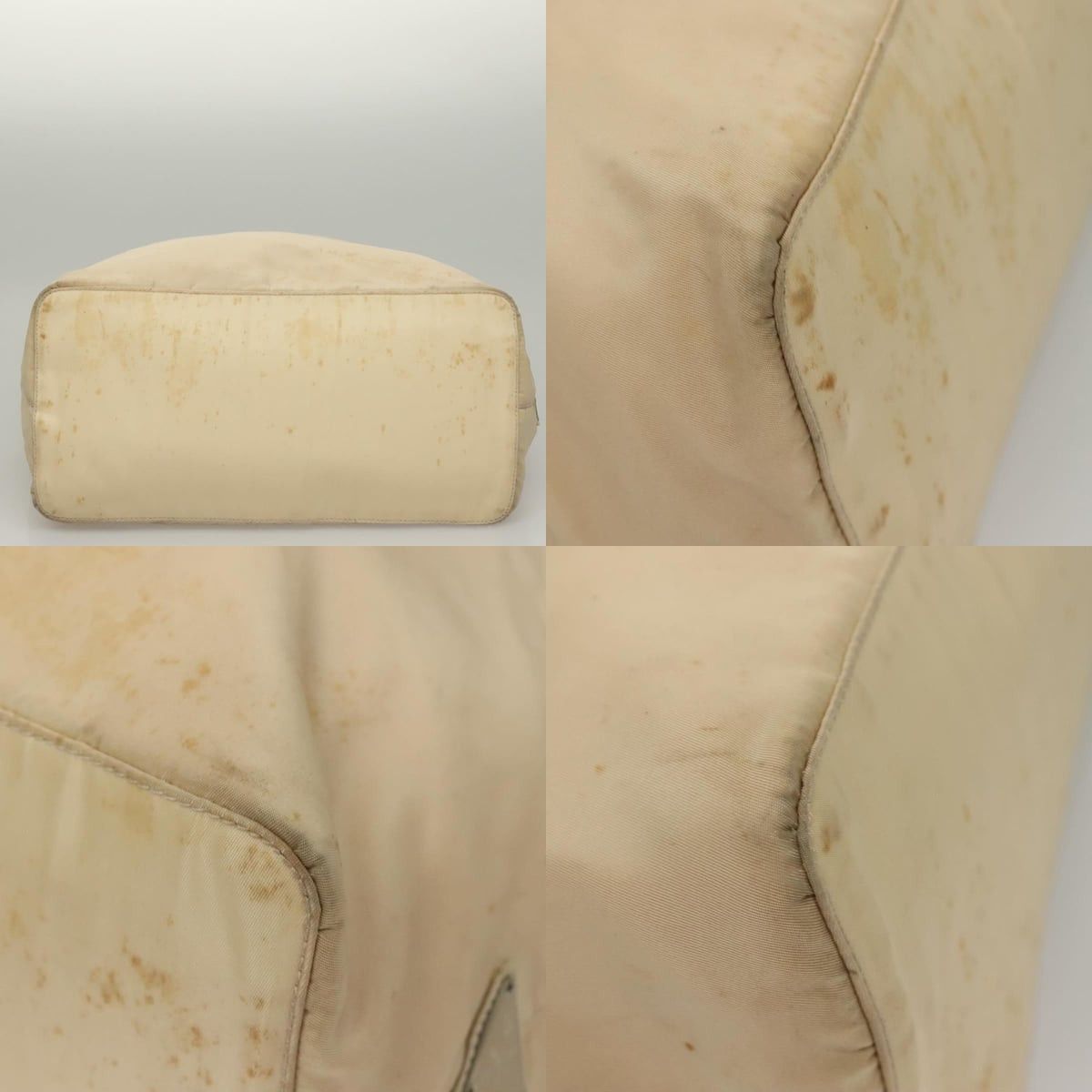 Prada PRADA Hand Bag Nylon Beige Silver Size ONE SIZE - 10 Thumbnail