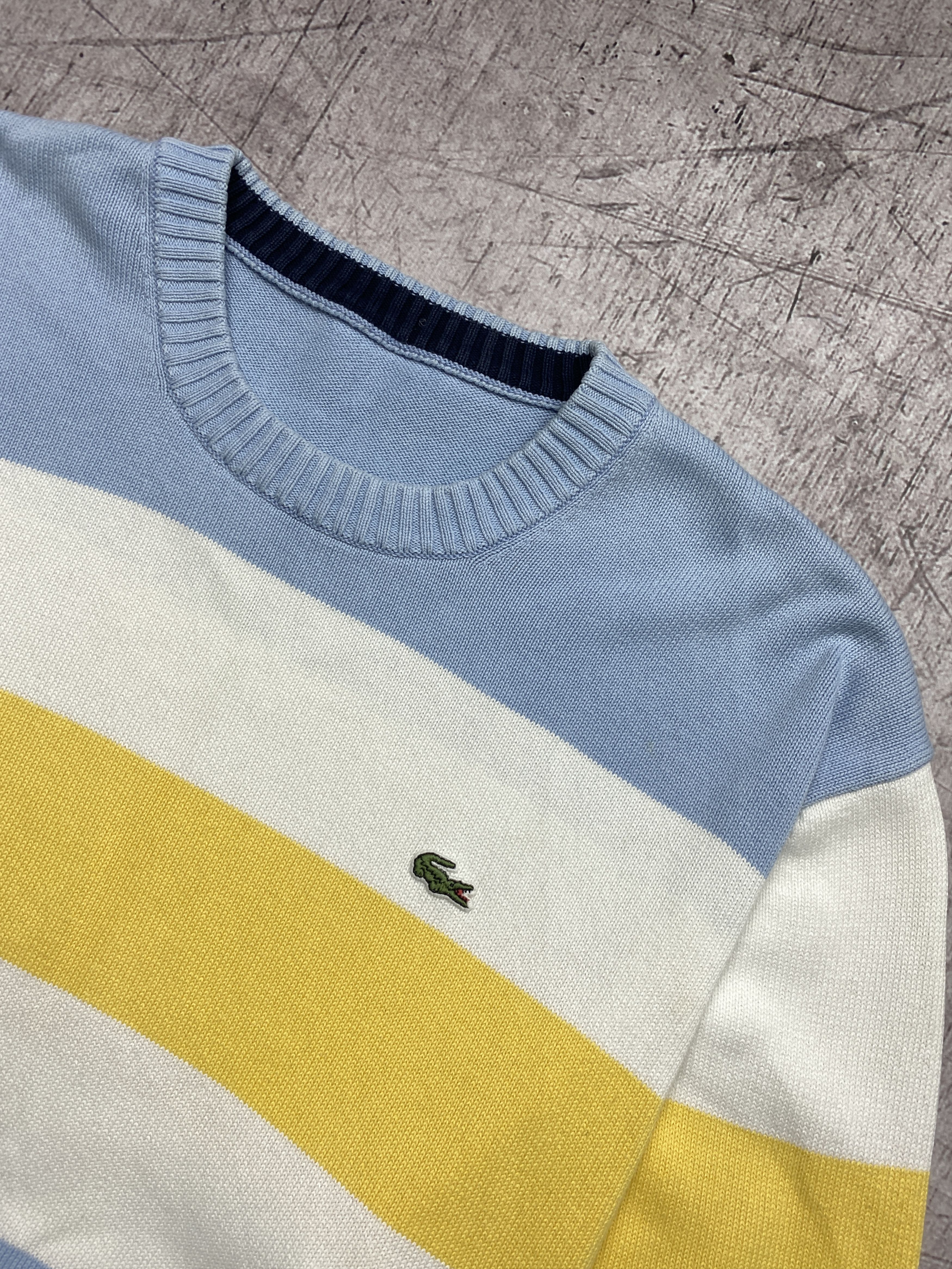 Lacoste × Vintage Lacoste Vintage Mens Cotton Knit Crew Neck Sweater Size US L / EU 52-54 / 3 - 2 Thumbnail