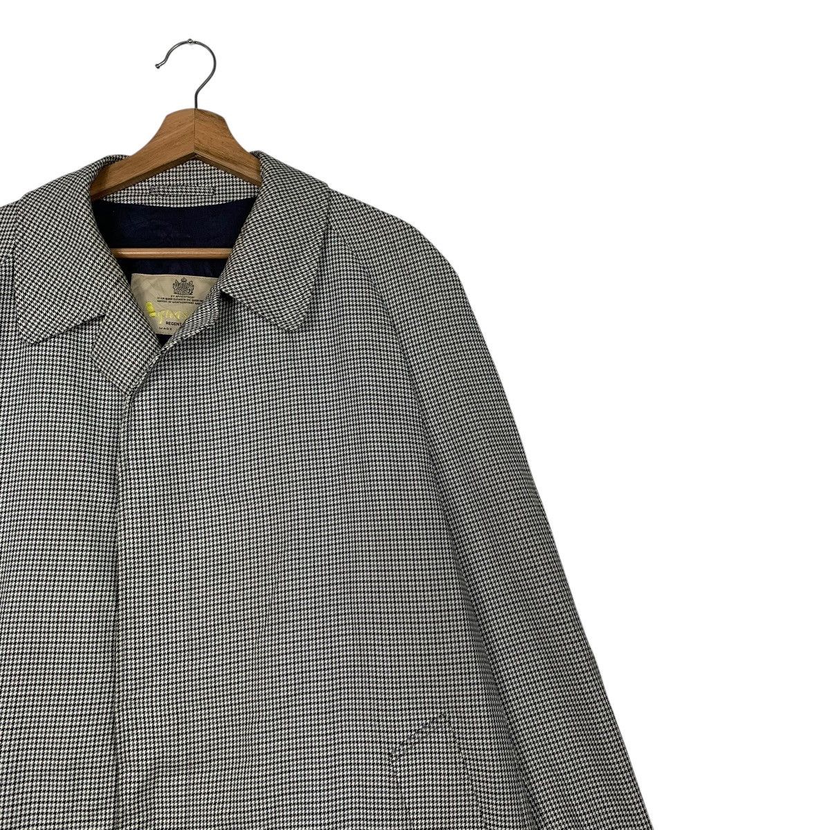 Aquascutum Vintage Aquascutum Houndstooth Trench Coat Size US L / EU 52-54 / 3 - 6 Thumbnail