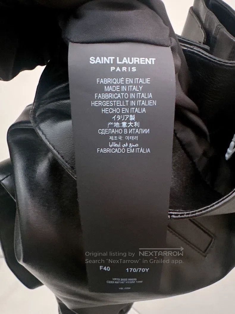 Saint Laurent Paris Saint Laurent Paris Black Lamb Leather Shorts Size 39" - 4 Thumbnail