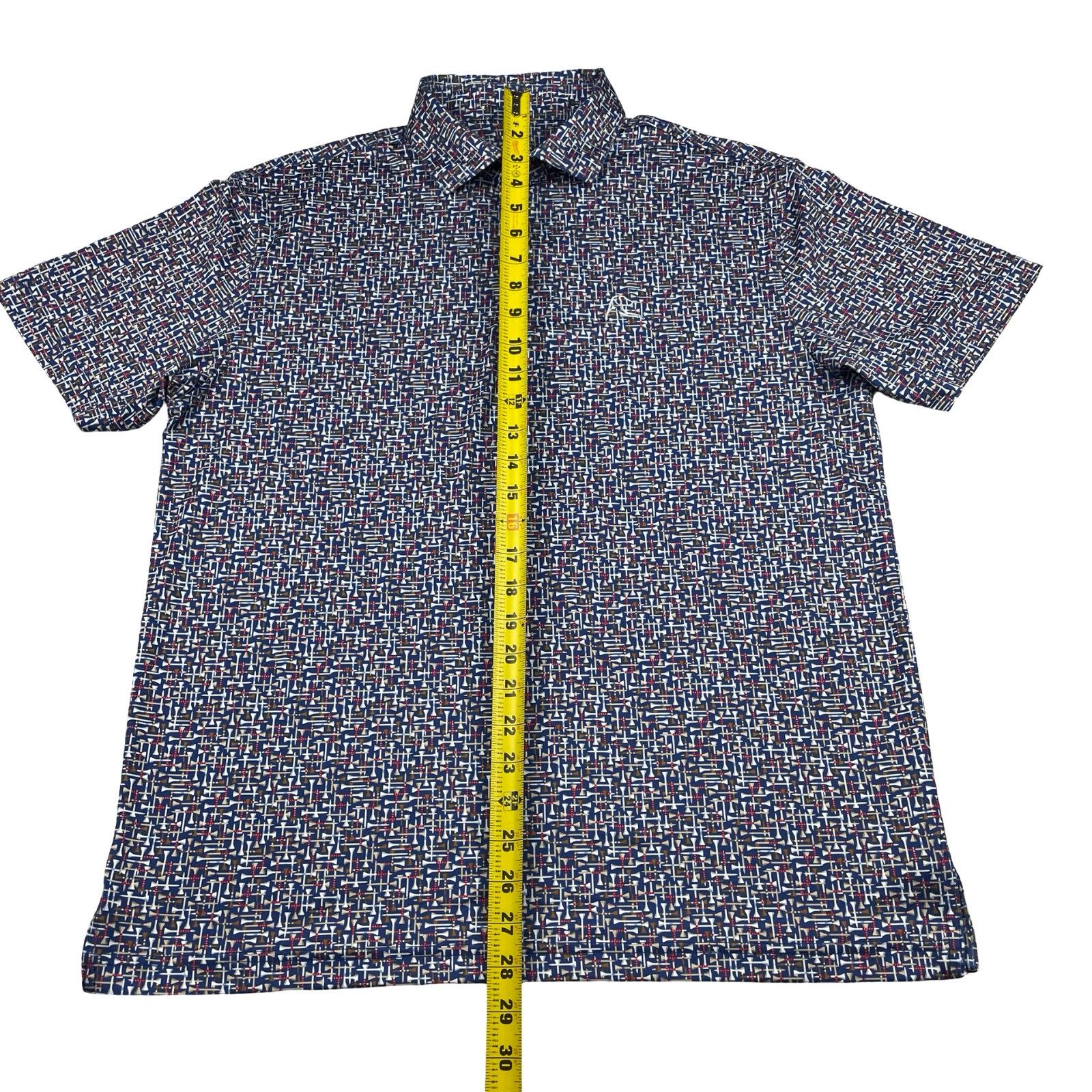 Other Rhoback Men's Performance S/S Golf Polo Shirt Blue/Golf Tees Size US S / EU 44-46 / 1 - 5 Thumbnail
