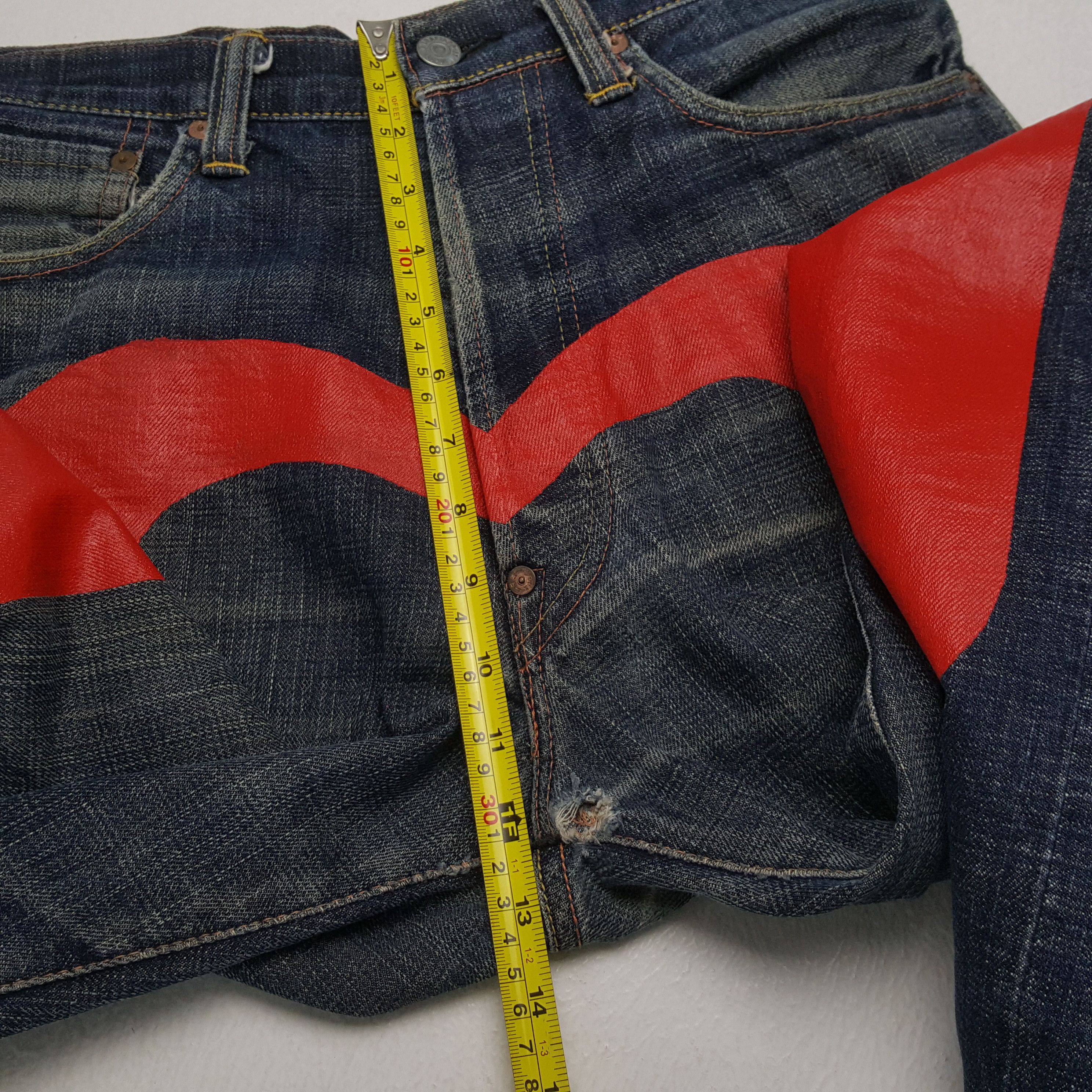 Evisu × Japanese Brand × Vintage EVISU Japanese Brand Streetwear Custom Daicock Jeans Size US 30 / EU 46 - 8 Thumbnail