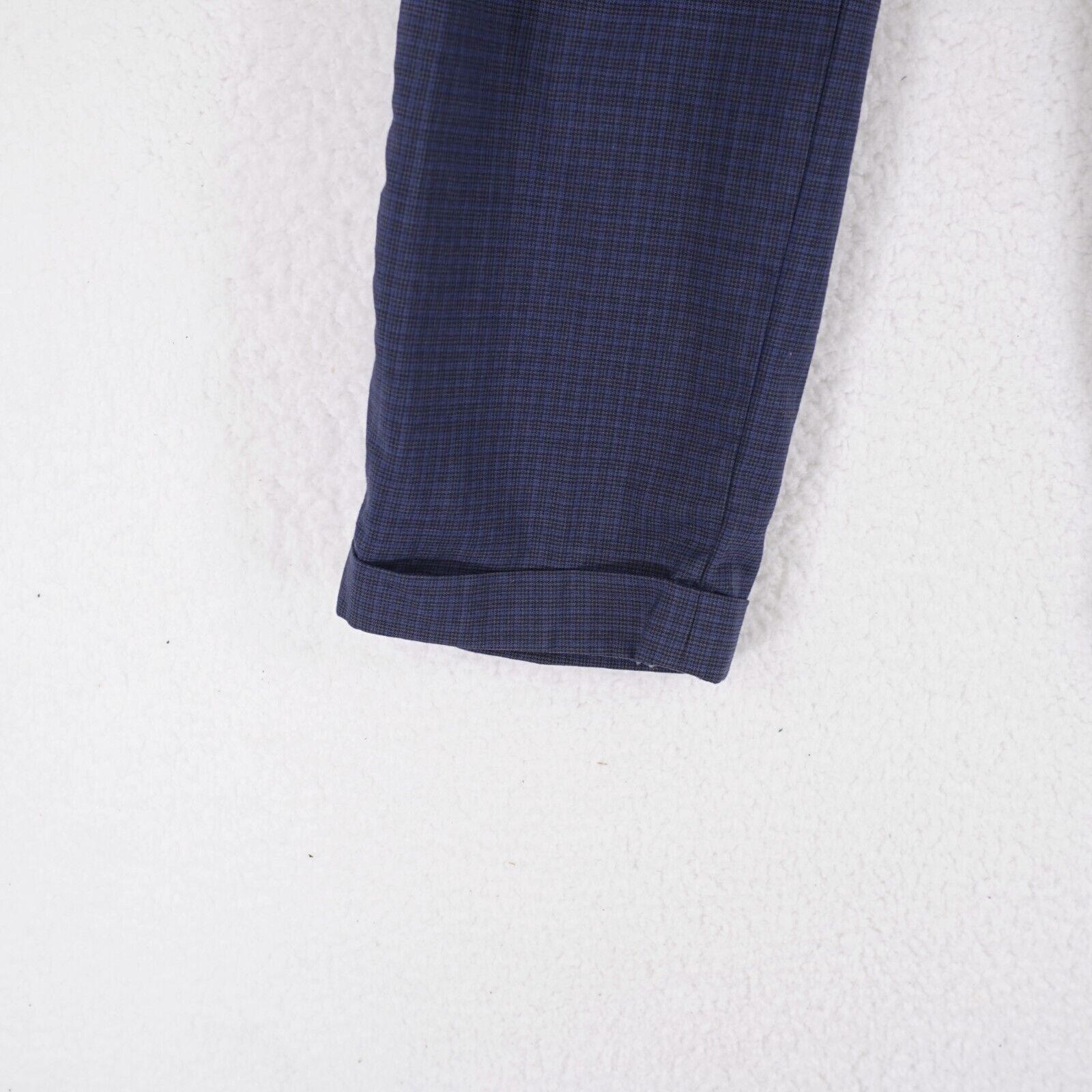 Lauren Ralph Lauren Lauren Ralph Lauren Wool Blue Black Star Check Windowpane Dr Size 34R - 2 Thumbnail