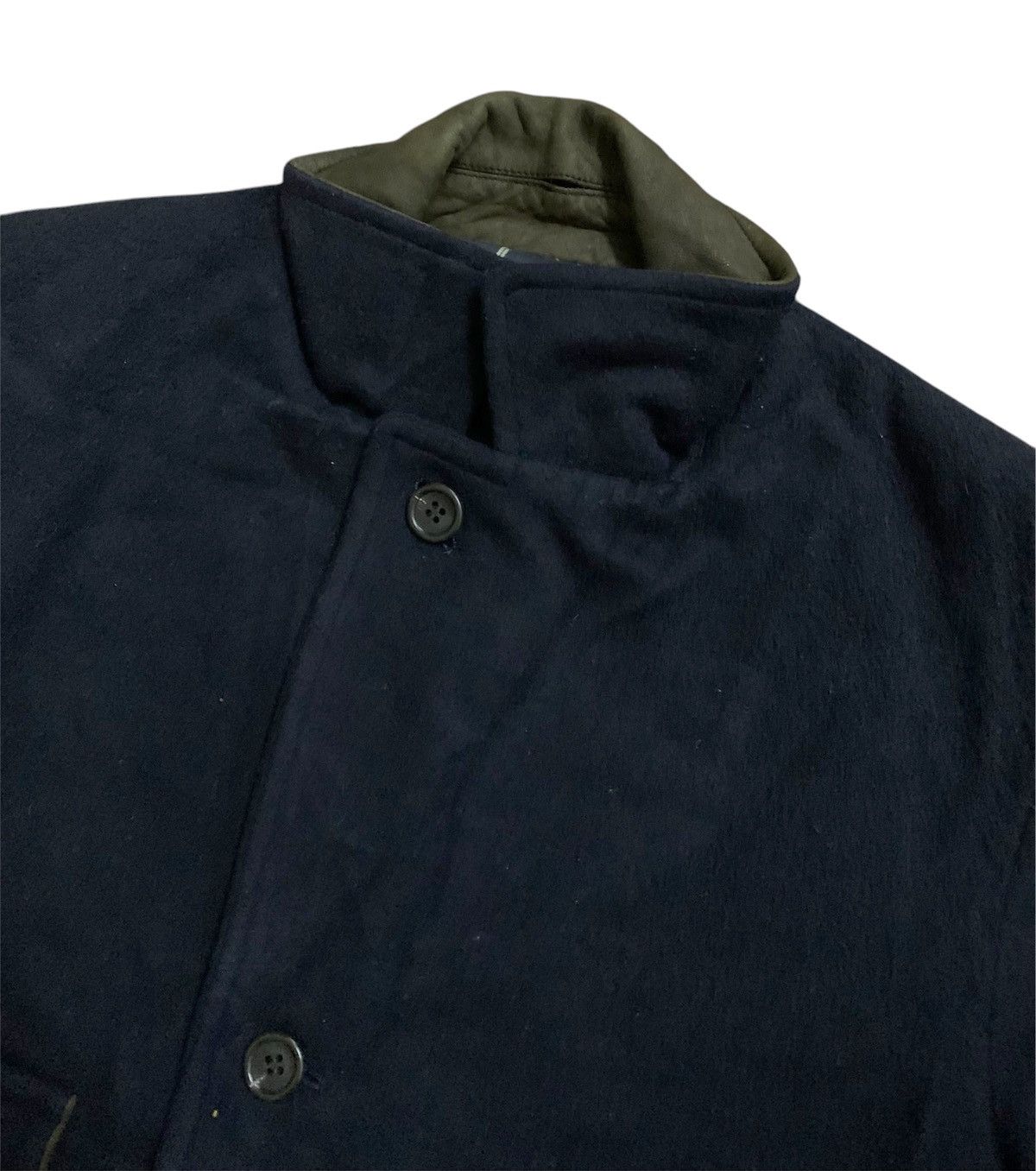 45rpm × Yohji Yamamoto 💥Forty Five 45Rpm Studio Wool Coat Jacket Size US L / EU 52-54 / 3 - 8 Thumbnail