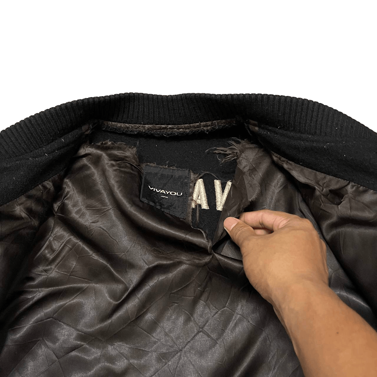 Japanese Brand Vintage Japanese Vivayou Wool Varsity Jacket Leather Sleeve Size US M / EU 48-50 / 2 - 10 Thumbnail
