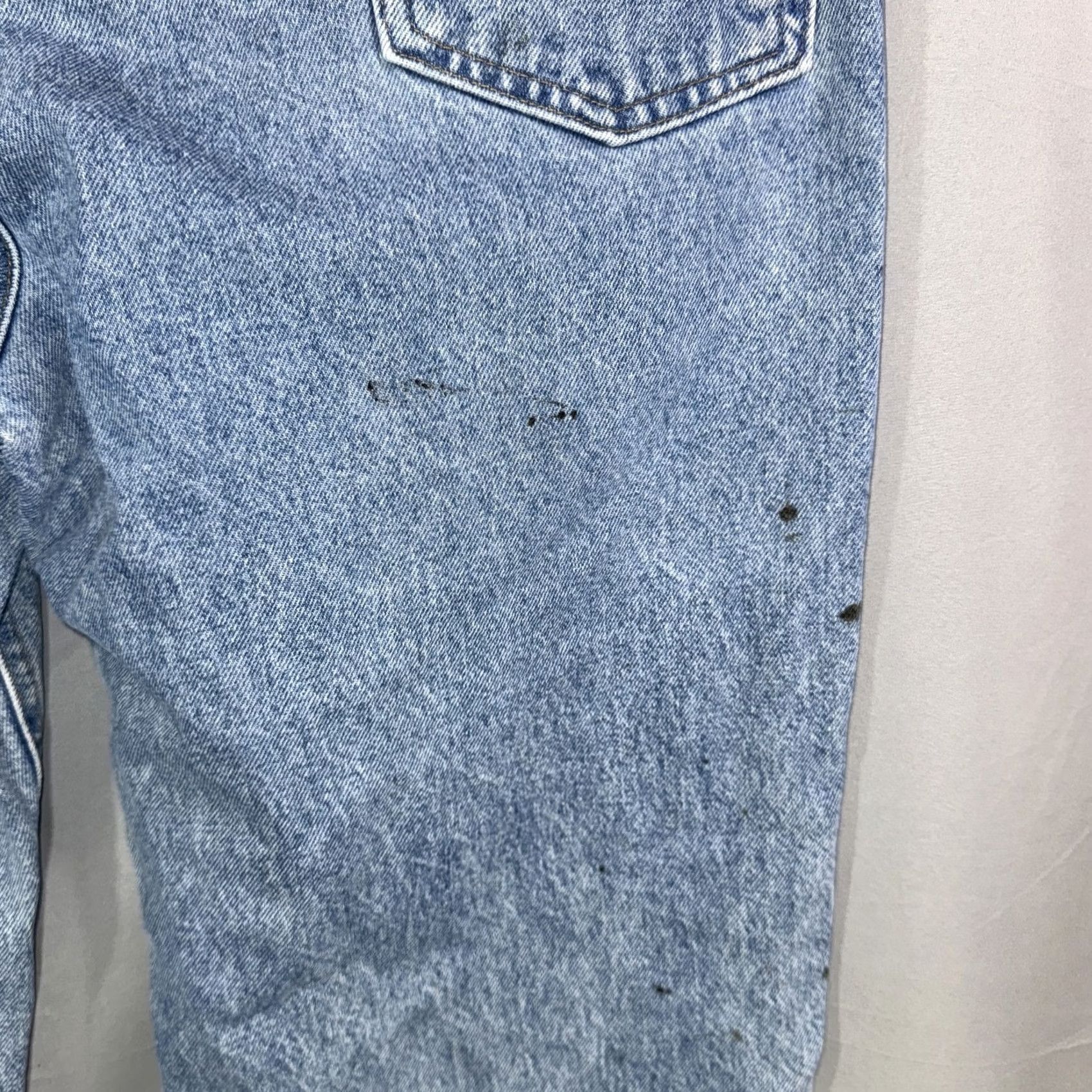 Carhartt VINTAGE Carhartt Jeans Mens 40x30 Blue Relaxed Fit Distressed Paint Workwear Denim Pants Size US 40 / EU 56 - 6 Thumbnail