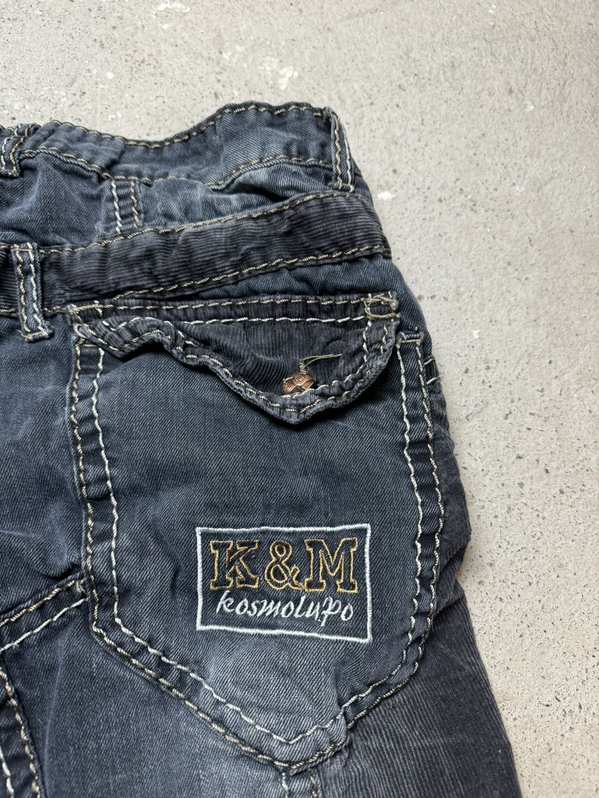 Japanese Brand × Vintage Vintage Japanese KosmoLupo Japanese Archival Patchwork jeans Size US 32 / EU 48 - 10 Thumbnail