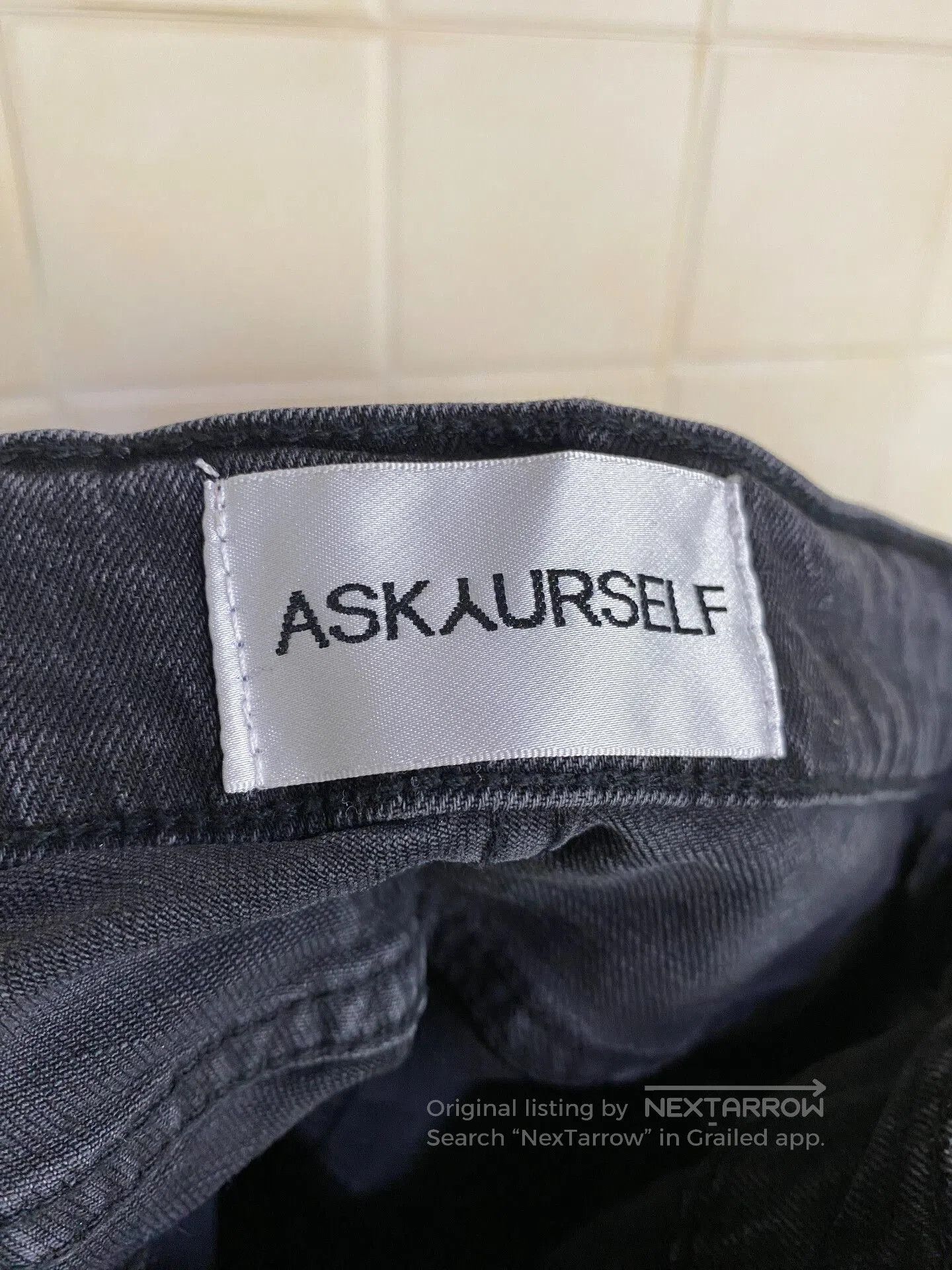 Askyurself Silver Accent Destroyed Denim Pants. Size 28" / US 6 / IT 42 - 7 Thumbnail