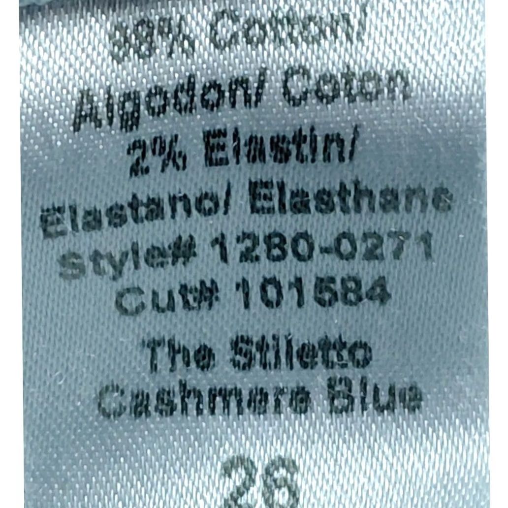 Vintage Current/Elliott Jeans Slim Animal Print Cashmere Blend Blue 26 Womens Skinny Denim NWT Size 26 Size 26" / US 2 / IT 38 - 5 Thumbnail