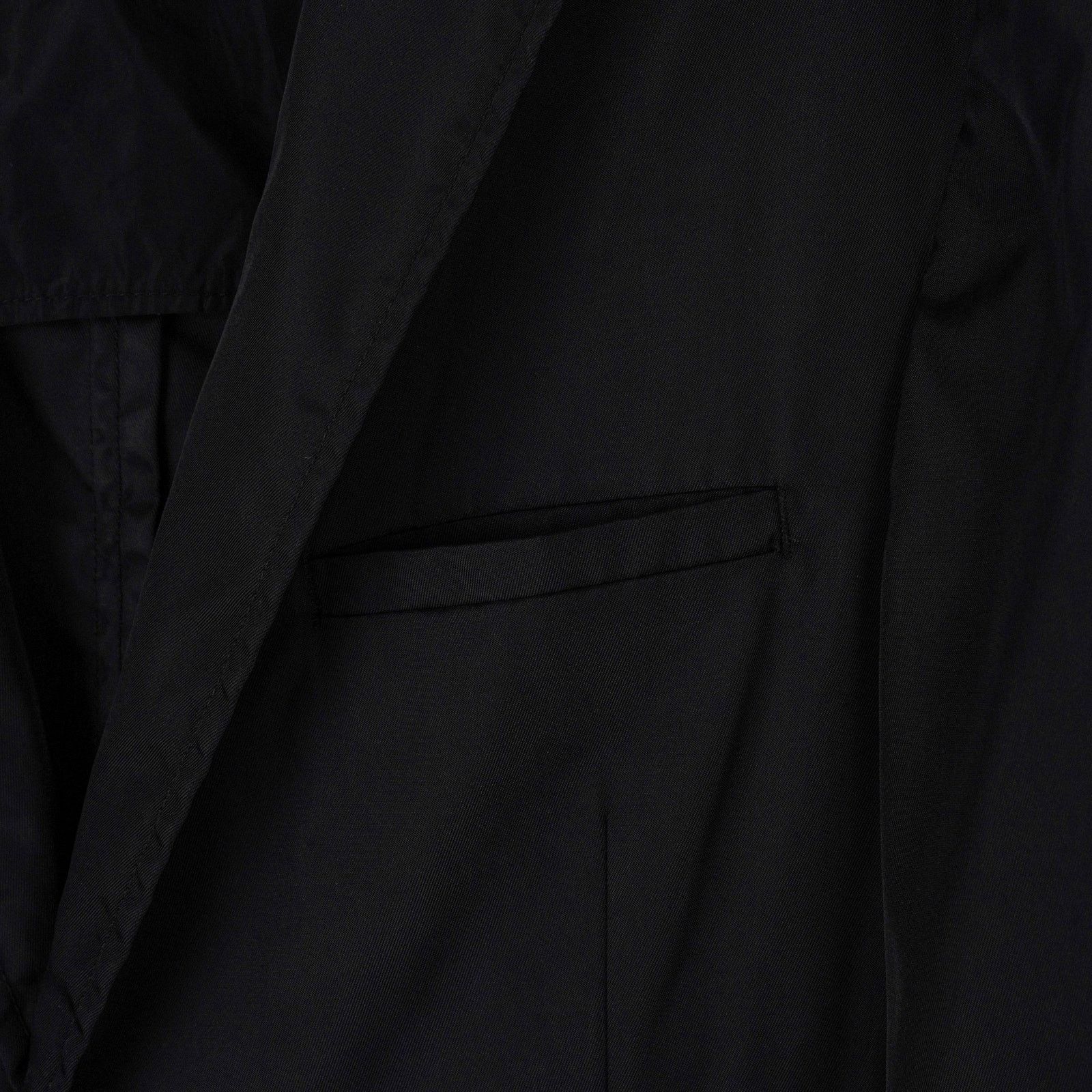 Prada Vintage Prada AW2010 Black Nylon Lightweight Blazer Jacket Size US M / EU 48-50 / 2 - 7 Thumbnail