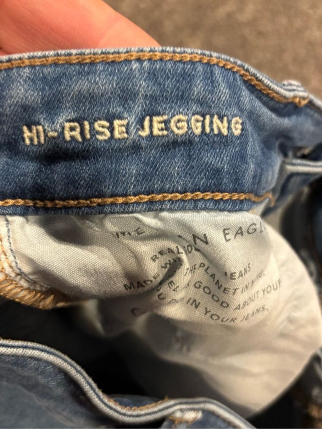 American Eagle Outfitters Women’s American Eagle Medium Blue High Rise Jegging Jeans Size 28" / US 6 / IT 42 - 6 Thumbnail