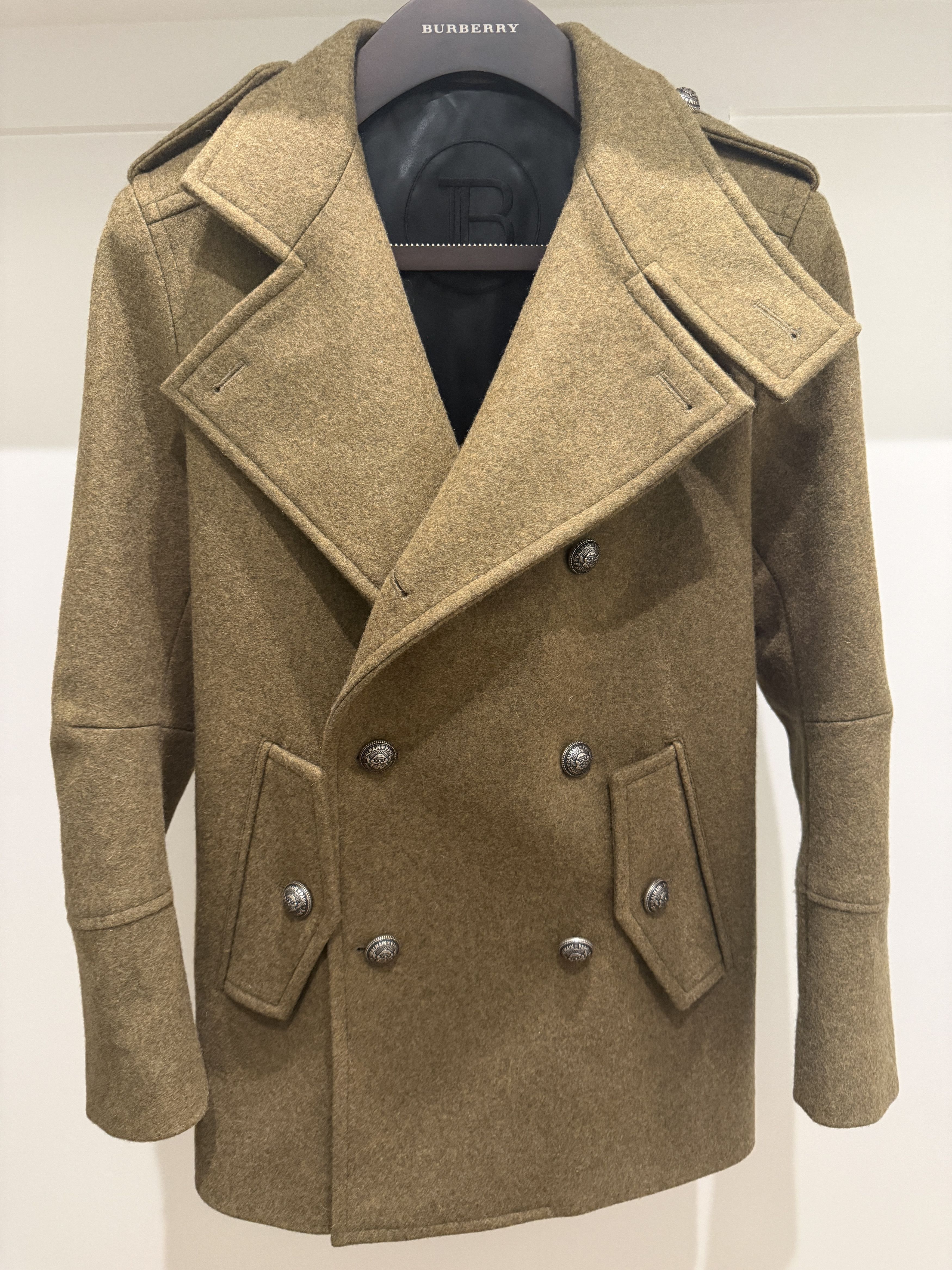 Balmain Balmain Runway Wool Military Coat 46r Size US S / EU 44-46 / 1 - 1 Thumbnail