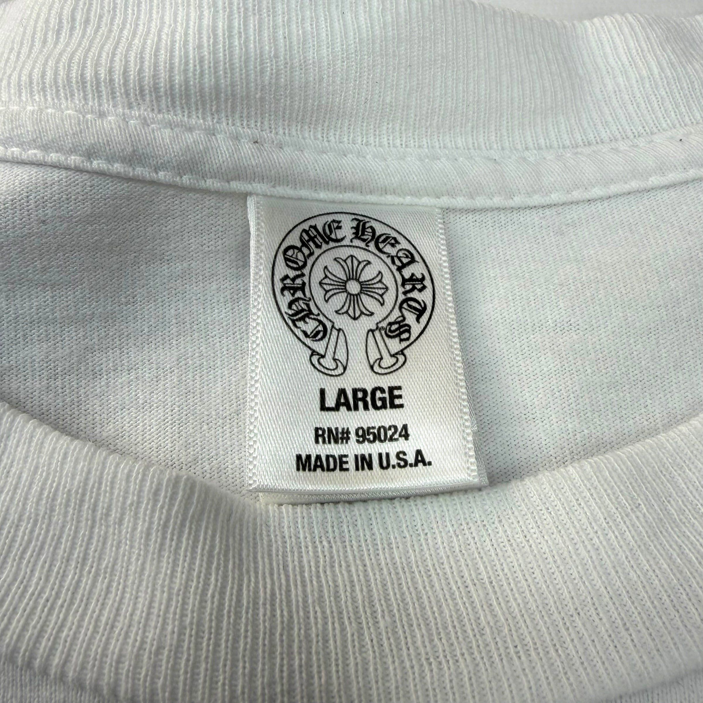 Chrome Hearts Vintage Chrome Hearts Star Collar Long Sleeve White L Size US L / EU 52-54 / 3 - 5 Thumbnail