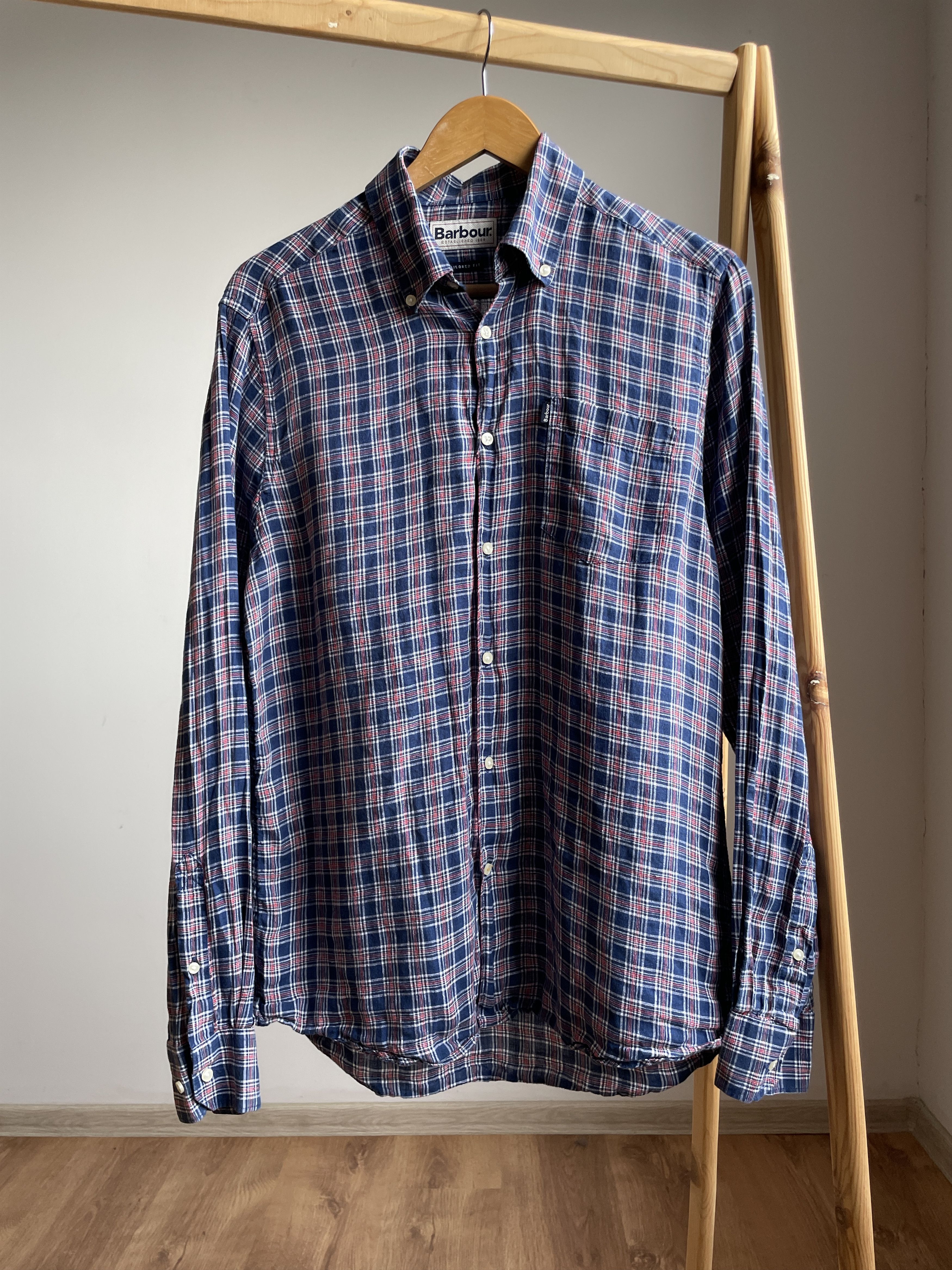 Barbour Barbour Linen Check Felix Shirt Size EUR/UK M/ US S Size US S / EU 44-46 / 1 - 1 Thumbnail