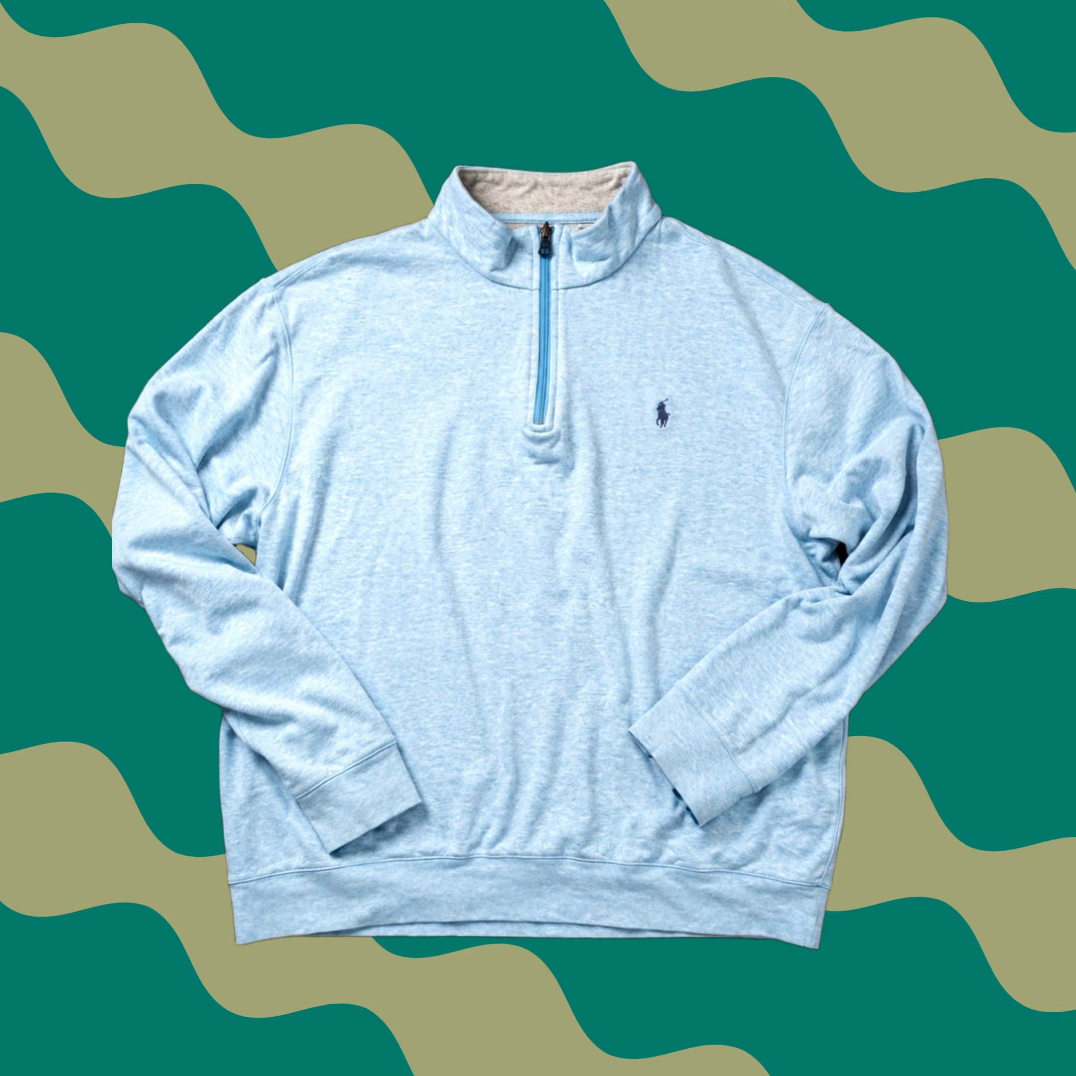Ralph Lauren Polo Ralph Lauren Pullover Men XL Blue Heather Quarter Zip Lightweight Golf Size US XL / EU 56 / 4 - 1 Thumbnail