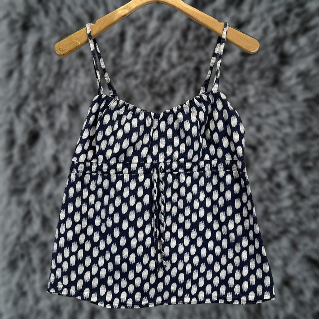 Patagonia Patagonia Tank Top Sz 10 Womens Organic Cotton Hemp Blend Navy White Sleeveless Size L / US 10 / IT 46 - 1 Thumbnail